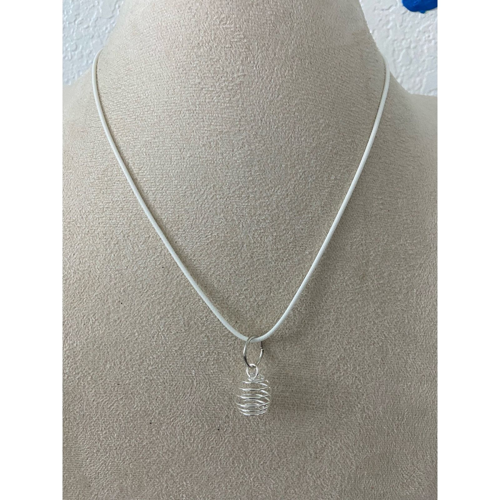 Other Round, abstract, cage, pendant necklace, silver tone Size ONE SIZE - 2 Thumbnail