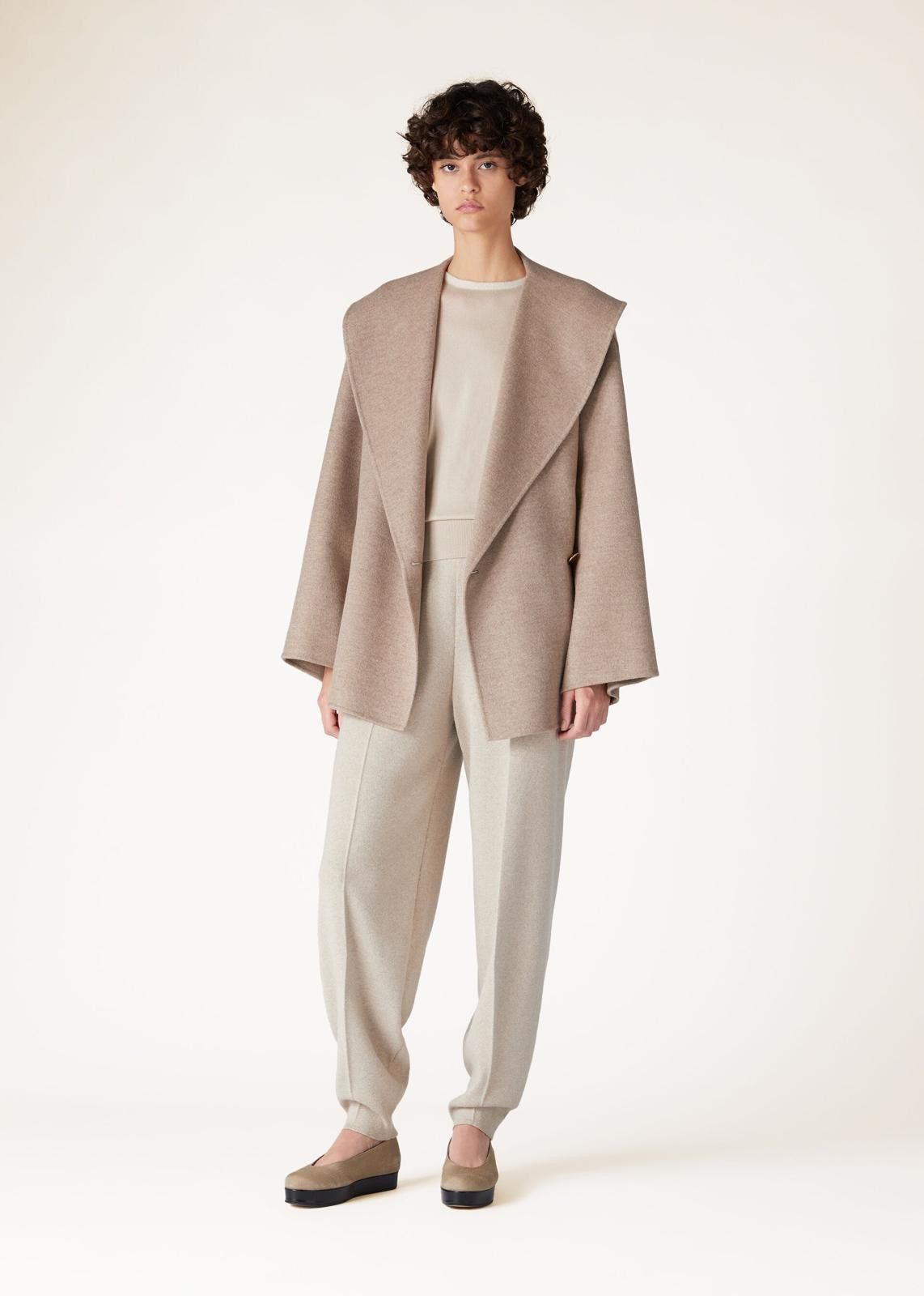 Loro Piana o1srvl11e1224 Enrique Cashmere Coat in Natural Brown Size L / US 10 / IT 46 - 4 Thumbnail