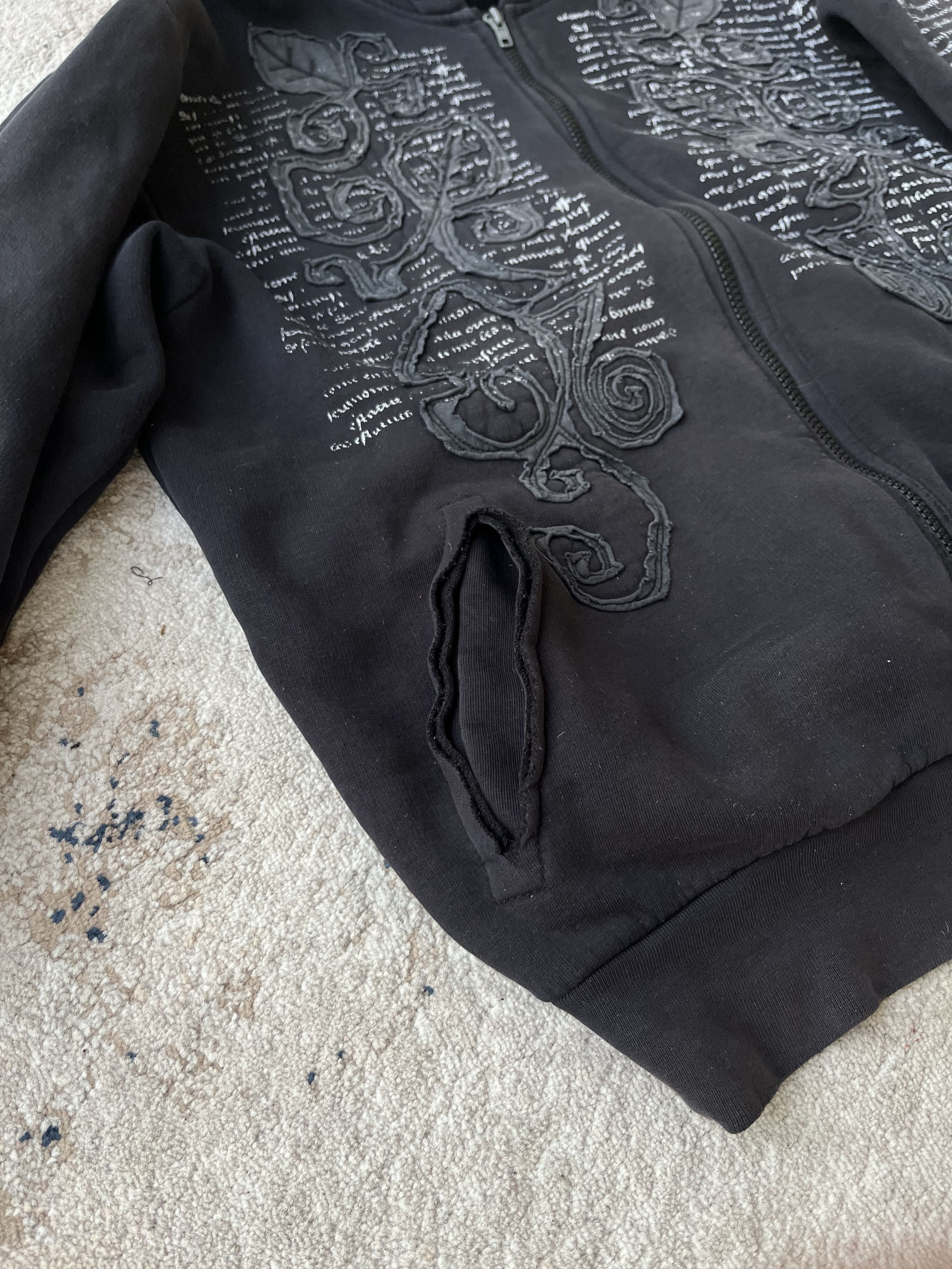 Hysteric Glamour VTG JUNYA WATANABE BALENCIAGA STYLE DISTRESSED BOXY HOODIE Size US L / EU 52-54 / 3 - 7 Thumbnail