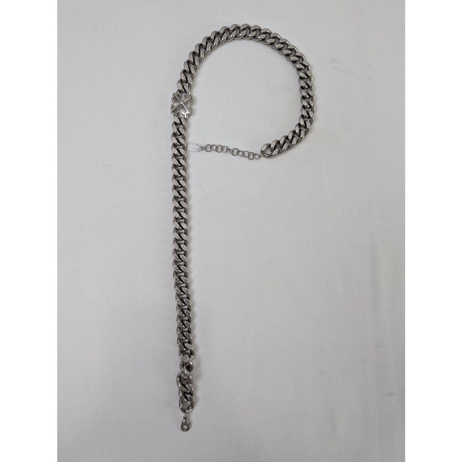 Off-White o1rshd1 Size: OS / Arrow Chain Necklace in Silver Size ONE SIZE - 7 Thumbnail