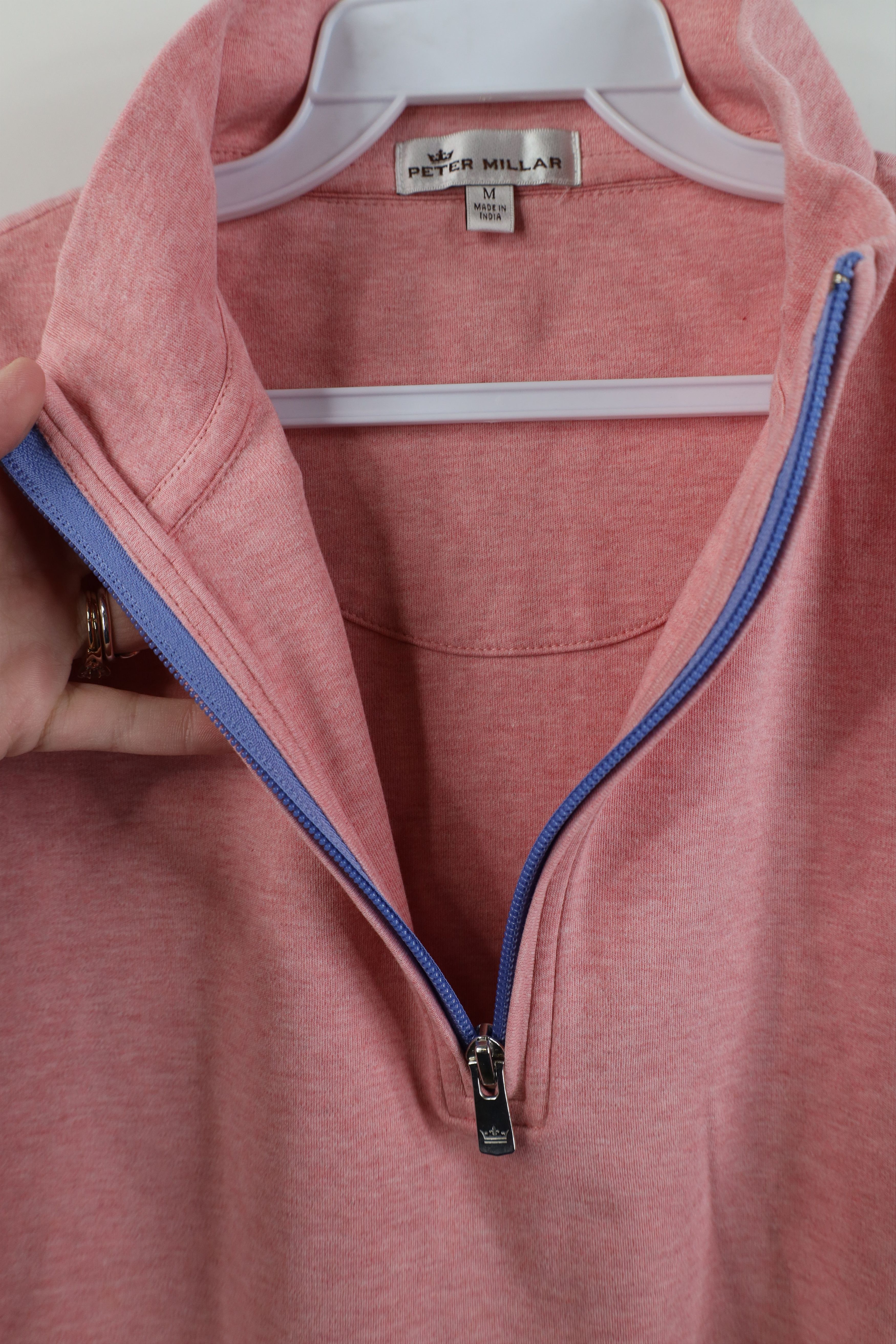 Peter Millar Peter Millar Interlock Soft Quarter Half Zip Sweater Pink Size US M / EU 48-50 / 2 - 5 Thumbnail