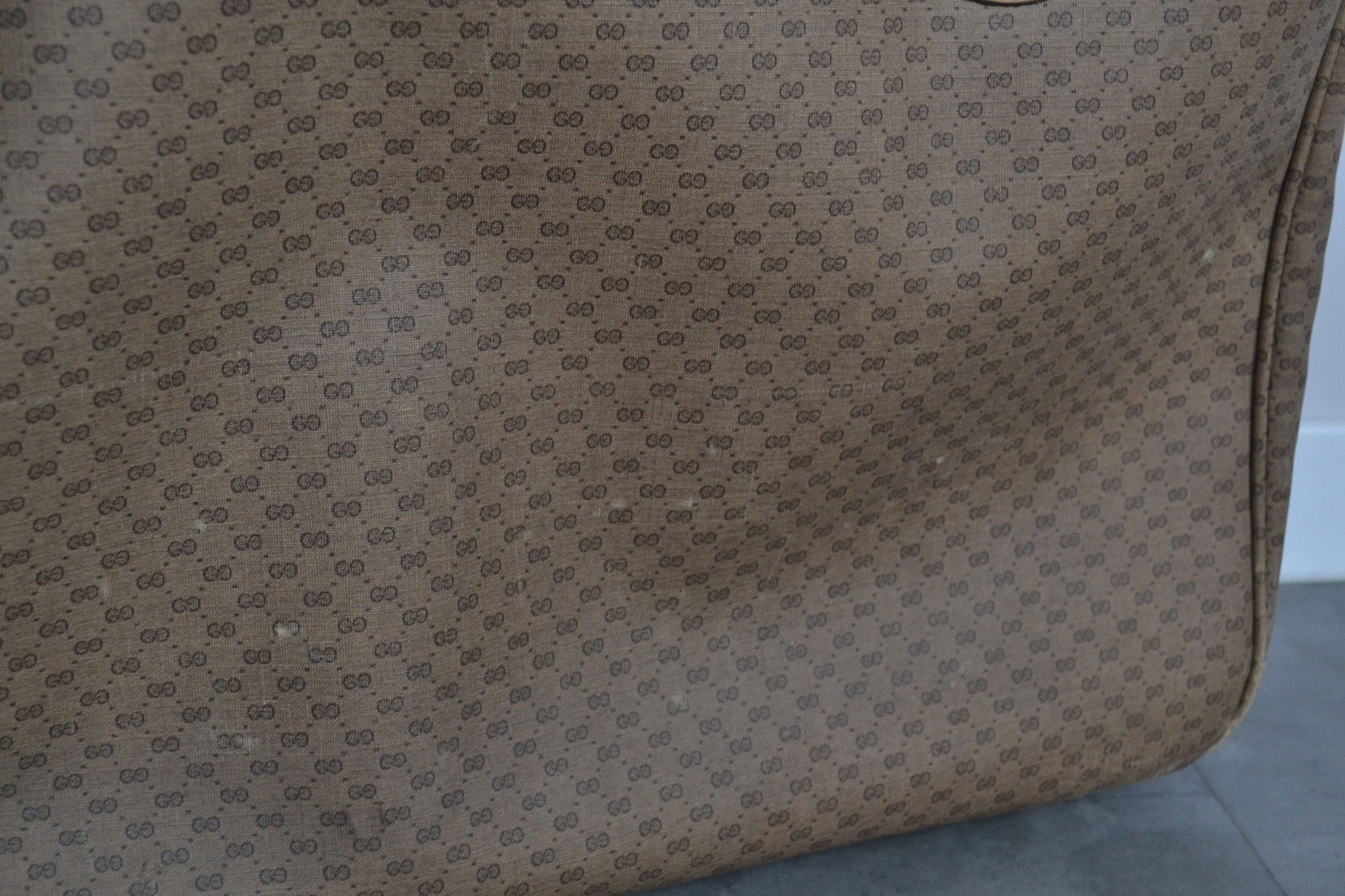 Gucci GUCCI Luggage Bag Monogram GG Logo Suitcase Brown Leather Size ONE SIZE - 15 Thumbnail