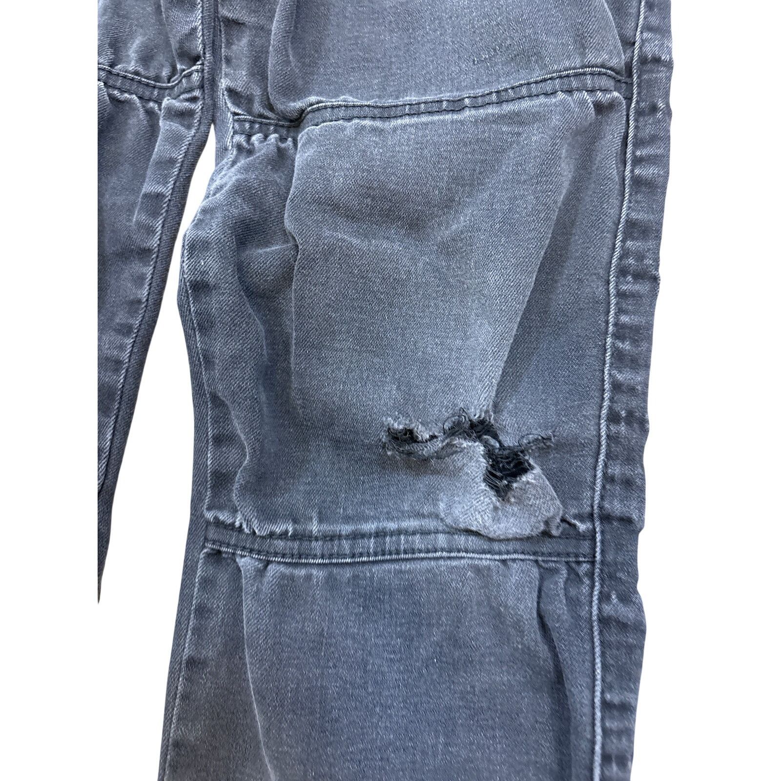Killstar Kill star Black jeans goth tech zipper jogger 24x30 punk emo Size 24" / US 00 / IT 34 - 7 Thumbnail