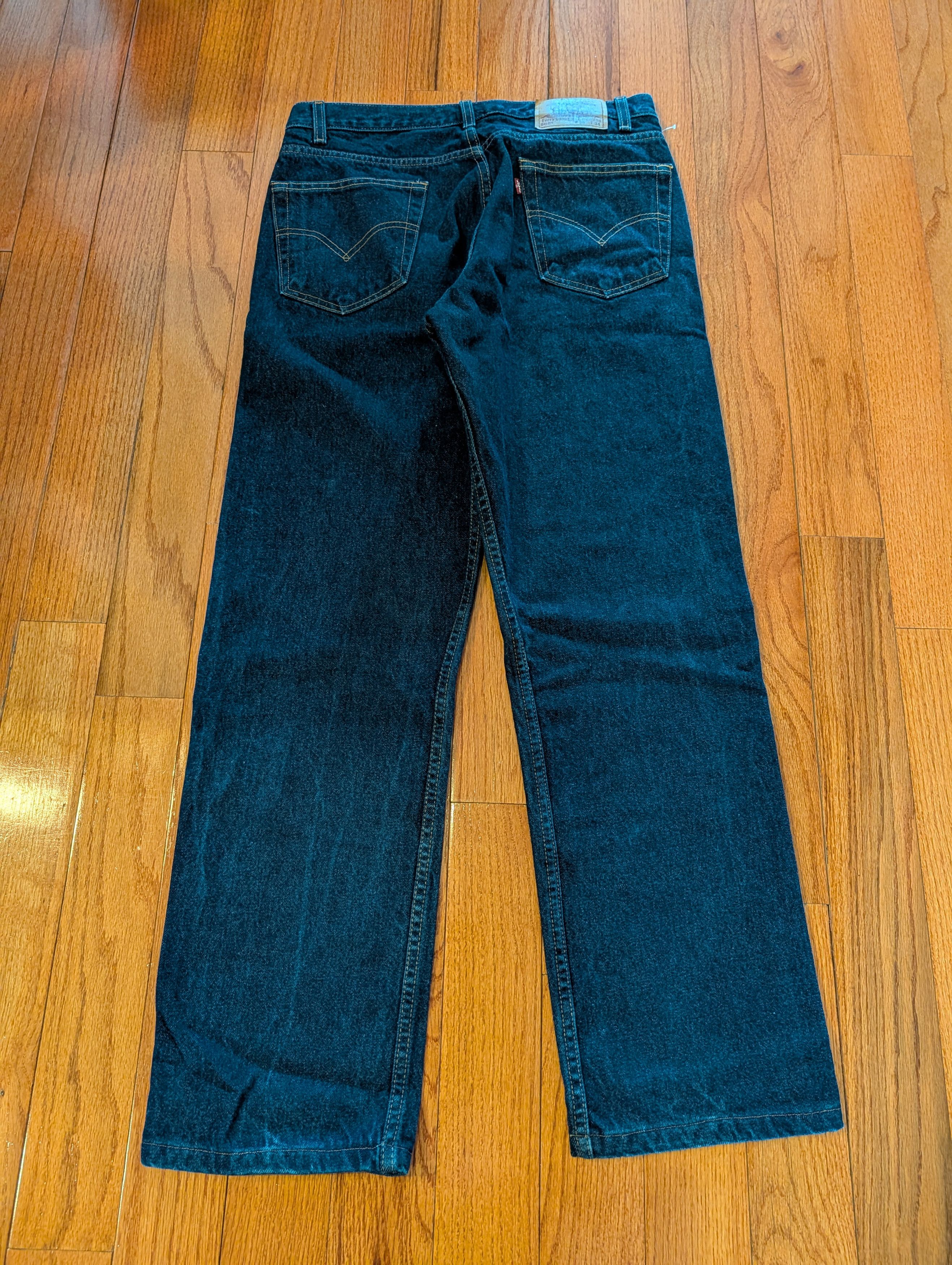 Levi's VTG Levi's 505 Regular Fit Straight Denim Jeans Men's 35x34 Size US 35 - 1 Thumbnail