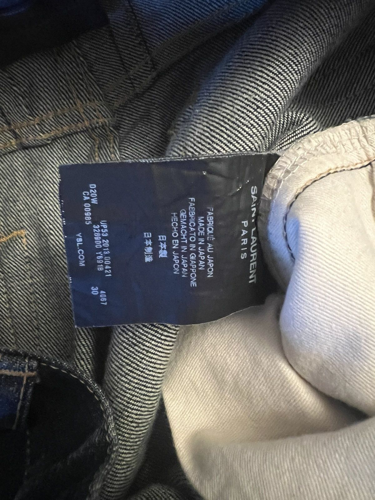 Saint Laurent Paris Saint Laurent D01 M SL-LW Denim Jeans raw waist 32 japanese Size US 32 / EU 48 - 4 Thumbnail