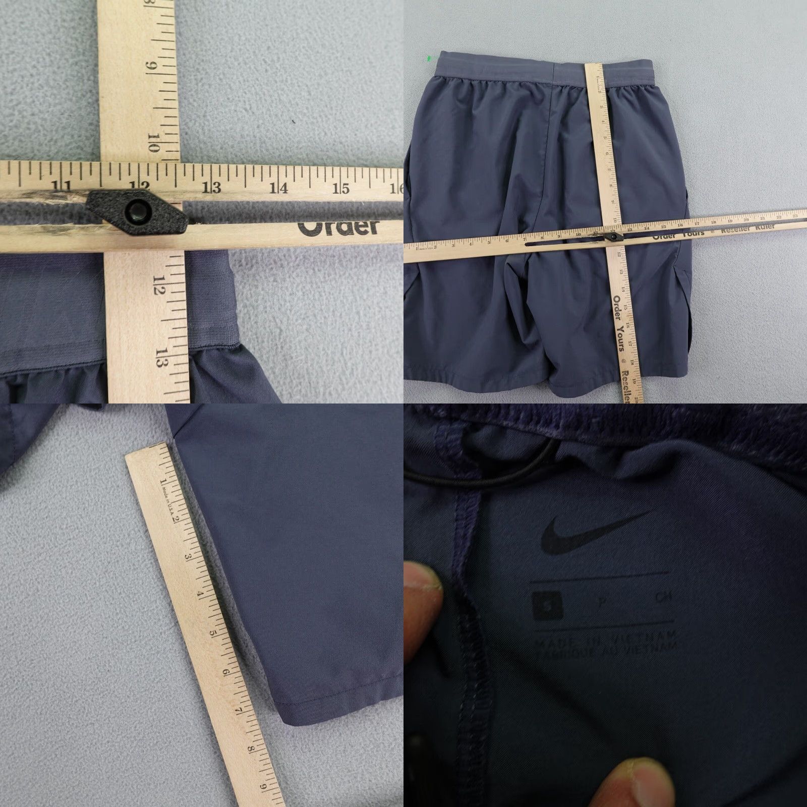 Nike Nike Shorts Mens Small Blue Gray Training Flex Athletic Workout Gym Performance Size US 26 / EU 42 - 8 Thumbnail