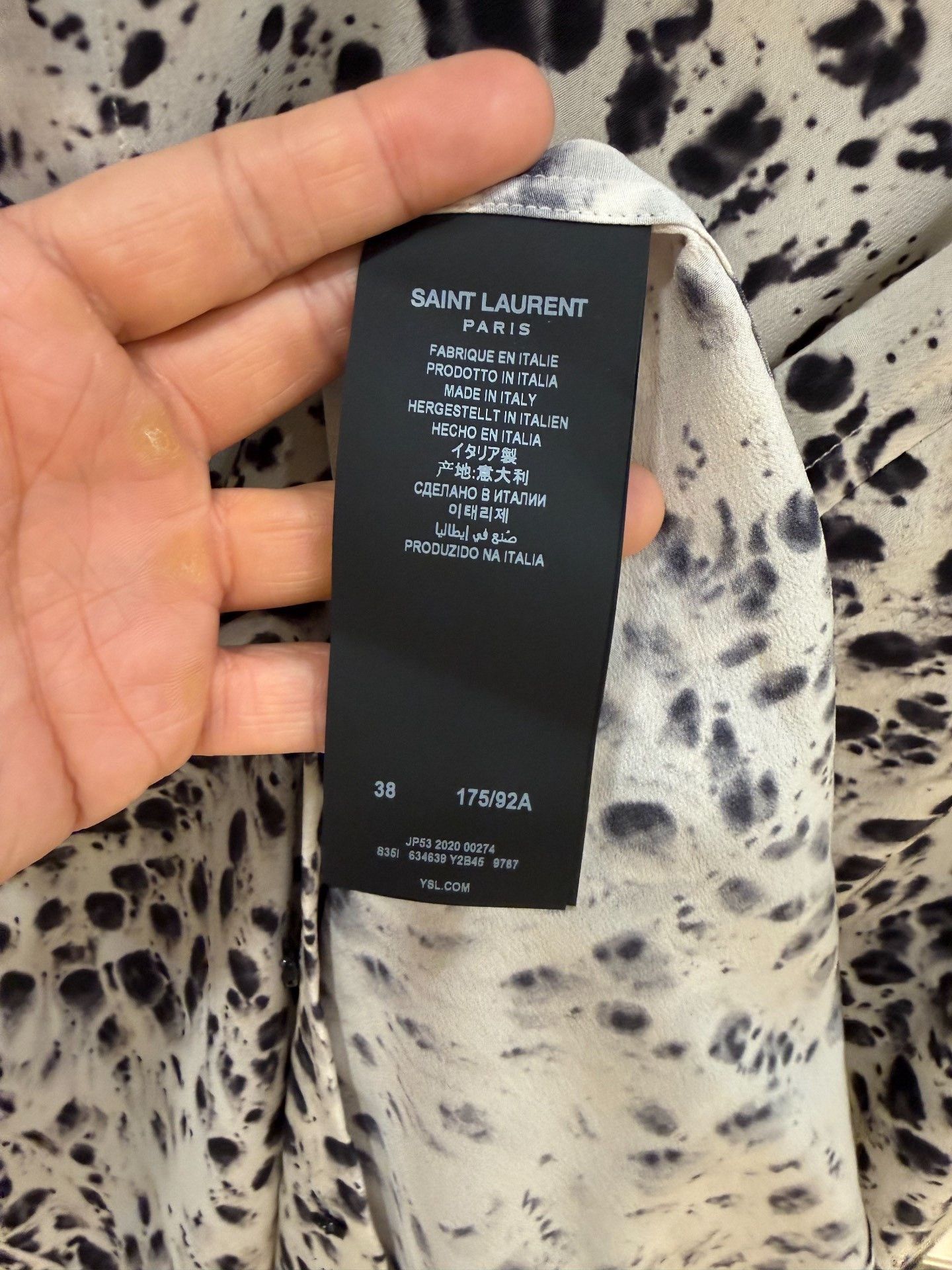 Saint Laurent Paris Saint Laurent Classic Snow Shirt Size US L / EU 52-54 / 3 - 7 Thumbnail