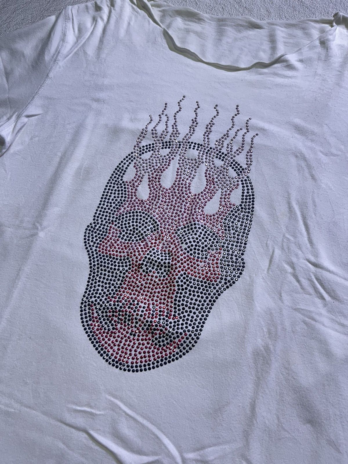 Hysteric Glamour Y2K LUCIEN PELLAT-FINET SKULL GLITER STYLE TSHIRT Size M / US 6-8 / IT 42-44 - 3 Thumbnail