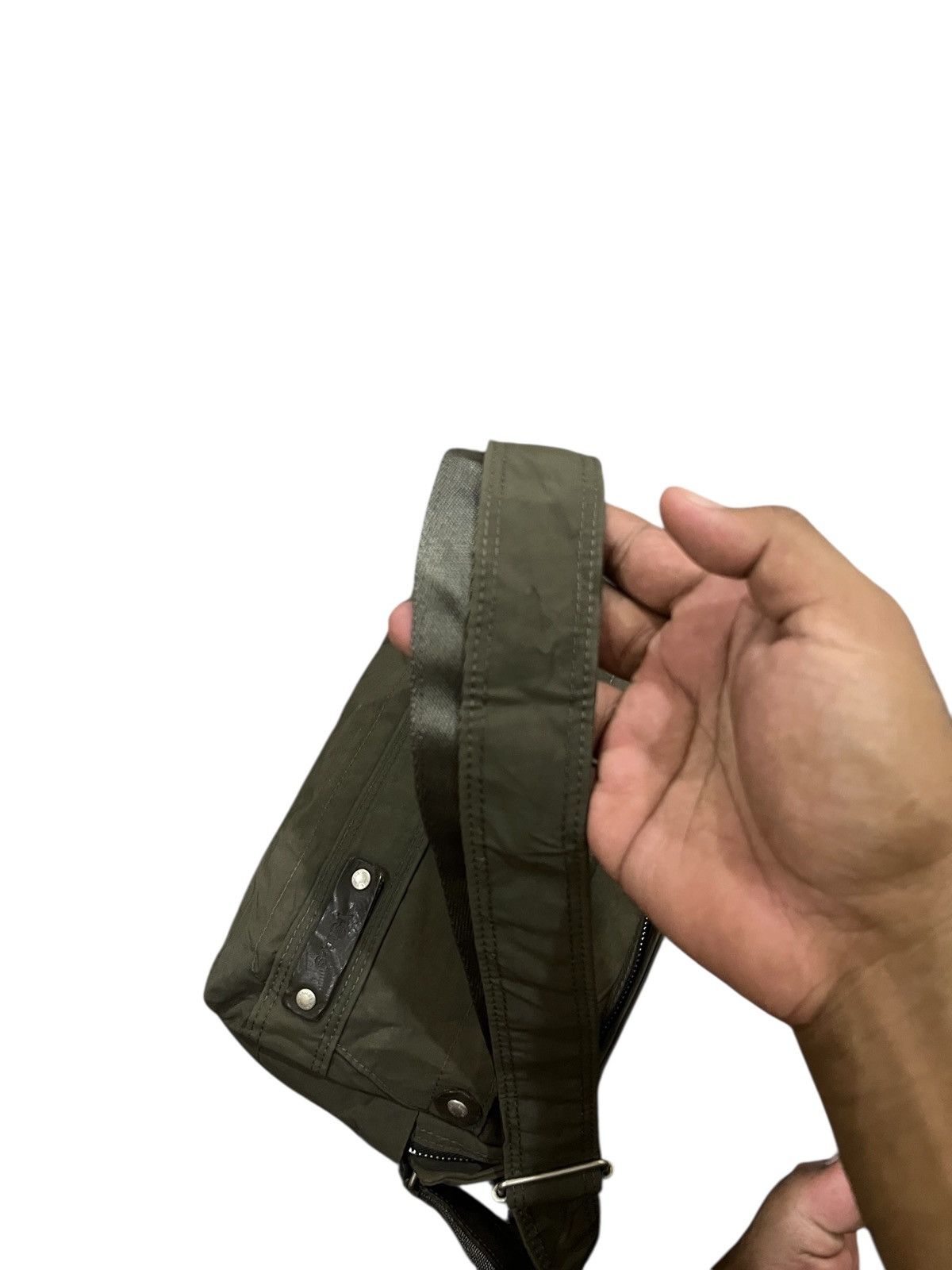 Yohji Yamamoto Y’SACCS YOHJI YAMAMOTO NYLON LEATHER CROSS BODY BAG Size ONE SIZE - 10 Thumbnail