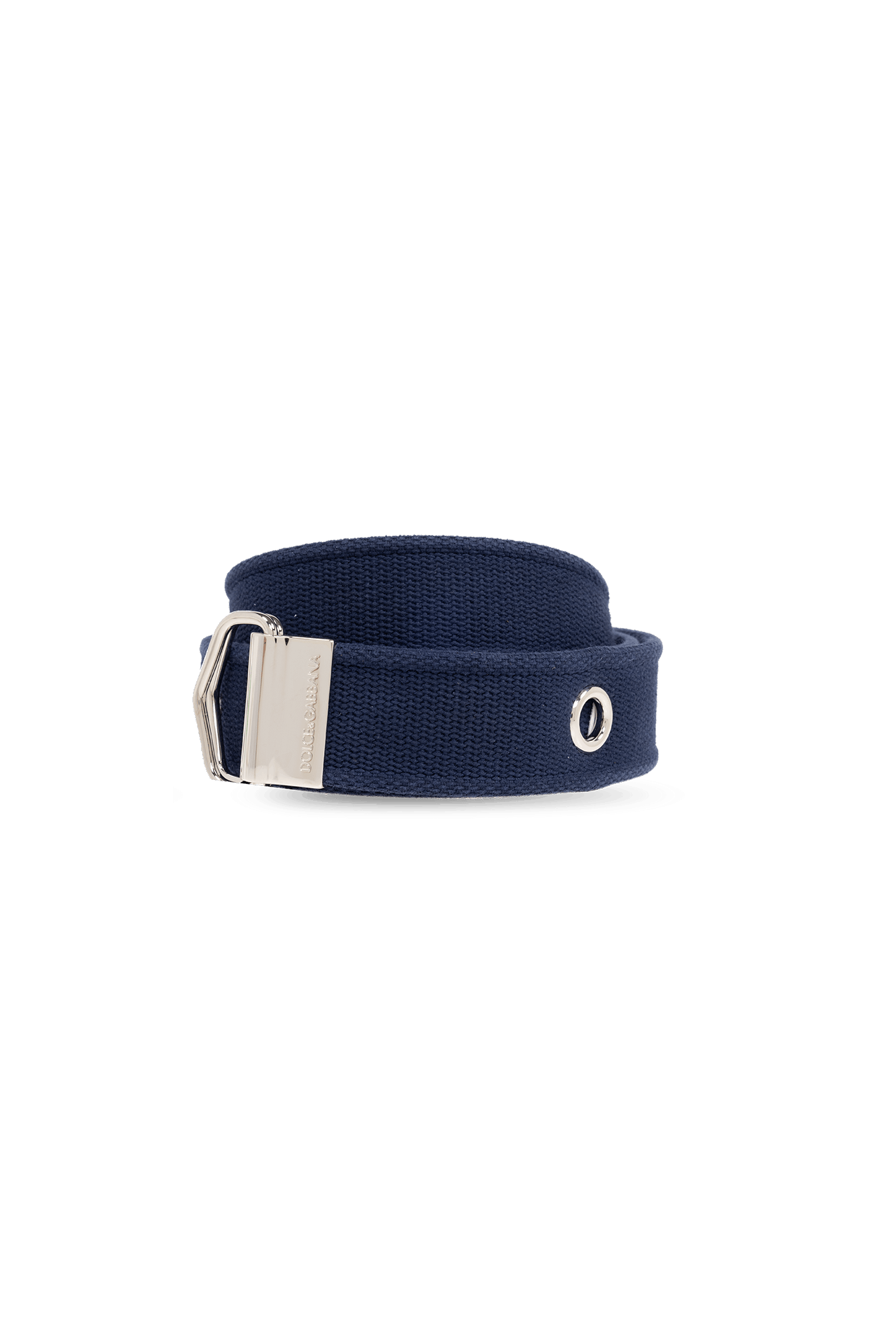 Dolce & Gabbana o1s22i1n0225 Size: 95 / Logo Tape Belt in Blue Size 36 - 3 Thumbnail