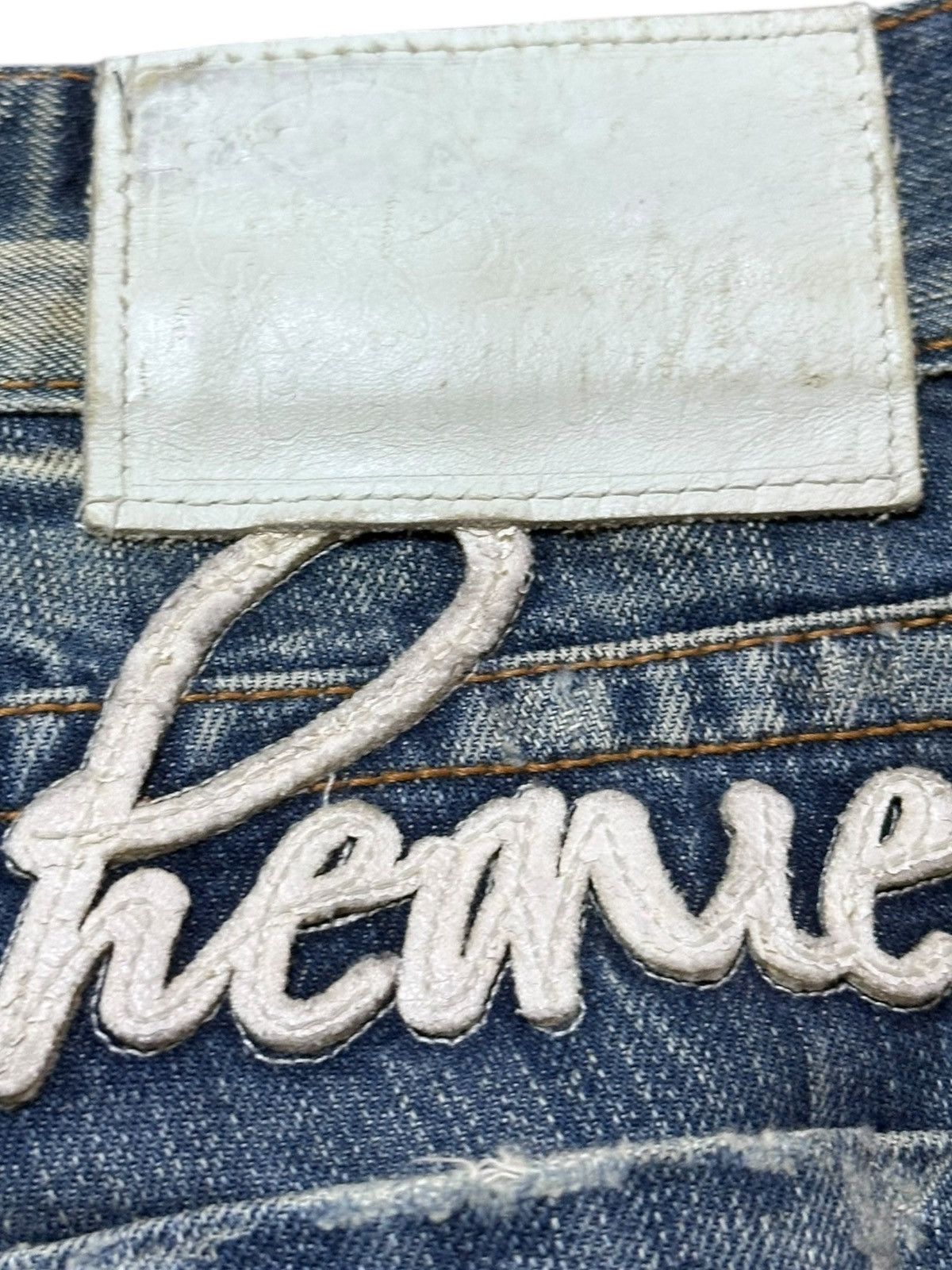 Red Clouds Collective Vintage Cloud 72 Embroidery Faded Whiskers Denim Size US 30 / EU 46 - 8 Thumbnail