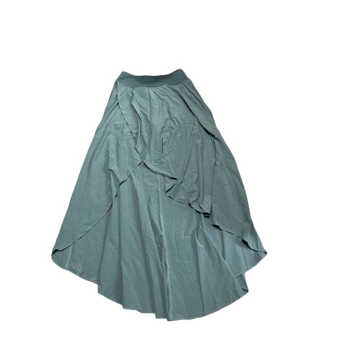 Halara Breezeful High Waisted Asymmetric High Low Flowy 2-in-1 Skirt Blue M