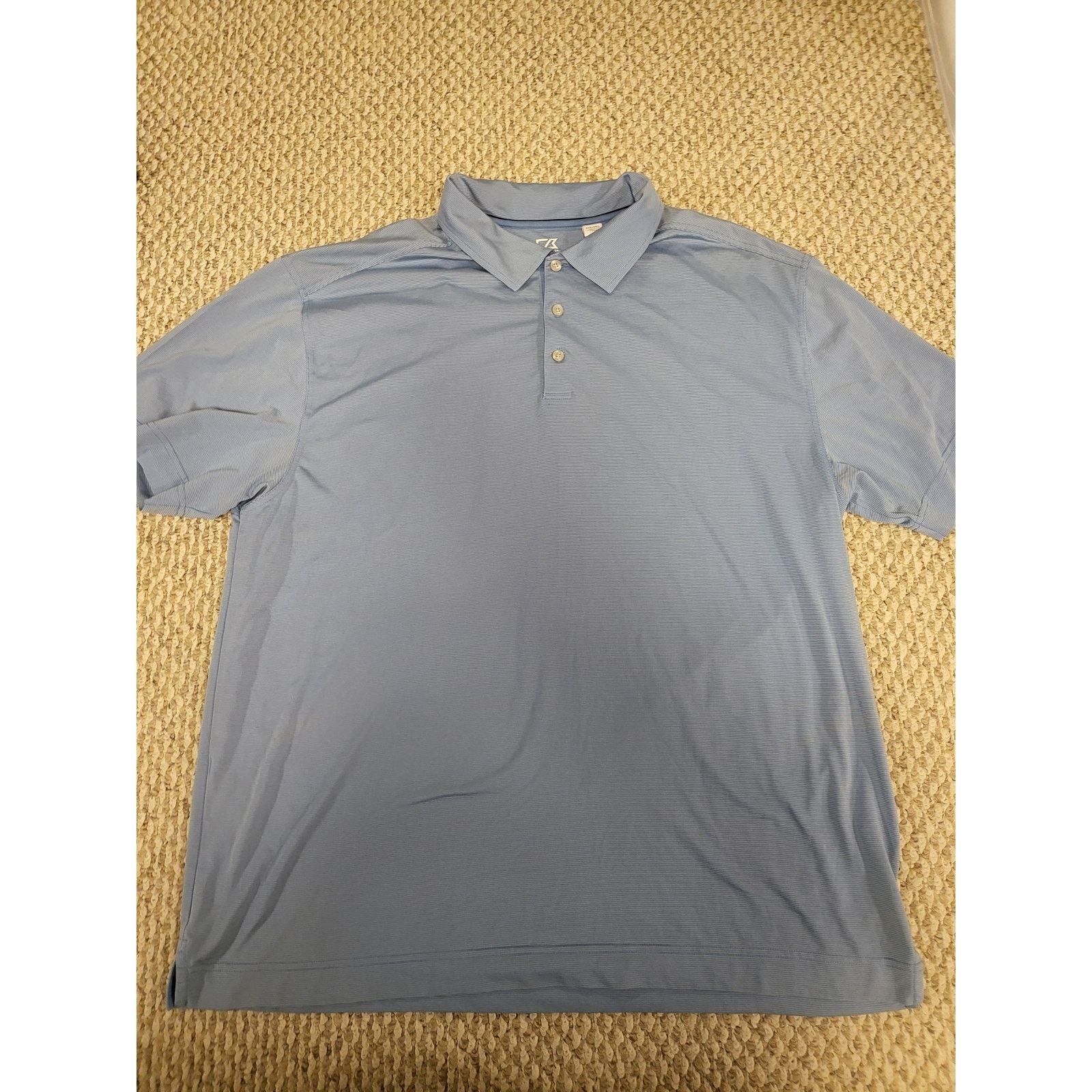 Cutter & Buck Cutter And Buck Men's Size 2XL Light Blue Dry Tec Golf Shirt Size US XXL / EU 58 / 5 - 1 Thumbnail
