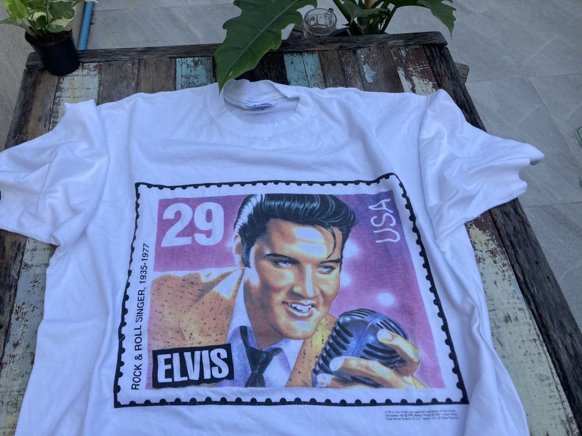 Vintage Vintage t shirt Elvis Size US XXL / EU 58 / 5 - 3 Thumbnail