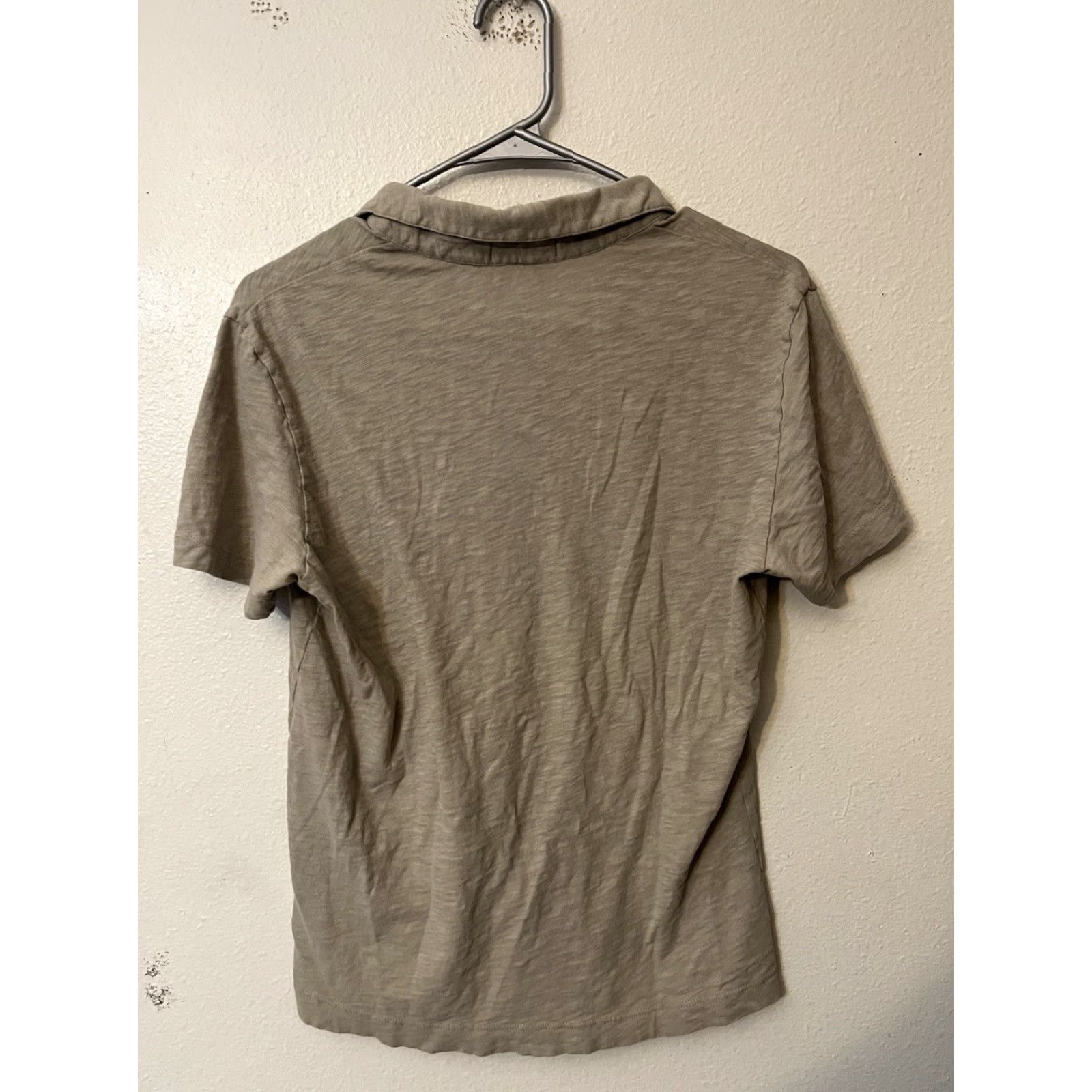 Theory Theory Polo Shirt Mens Small Brown Lightweight Short Sleeve Button-Up Knit - Theory Size US S / EU 44-46 / 1 - 2 Thumbnail
