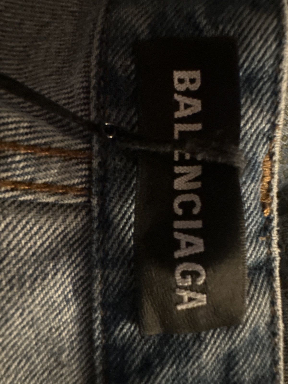 Balenciaga Balenciaga Midnight Blue Teddy Overprint Denim Size US 28 / EU 44 - 6 Thumbnail