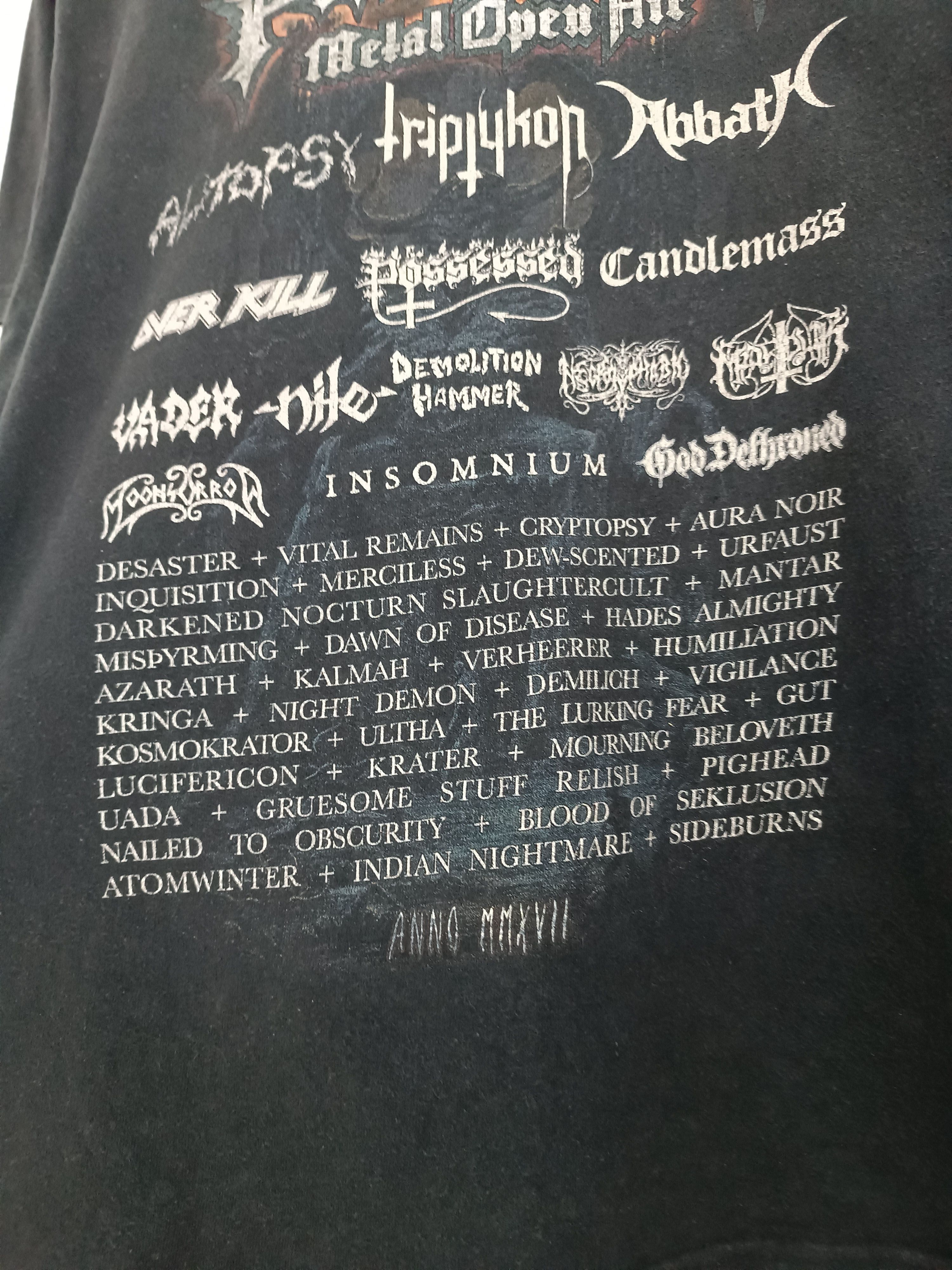Band Tees VINTAGE '10 PARTY.SAN METAL OPEN AIR FEST autopsy overkill Size US M / EU 48-50 / 2 - 19 Thumbnail