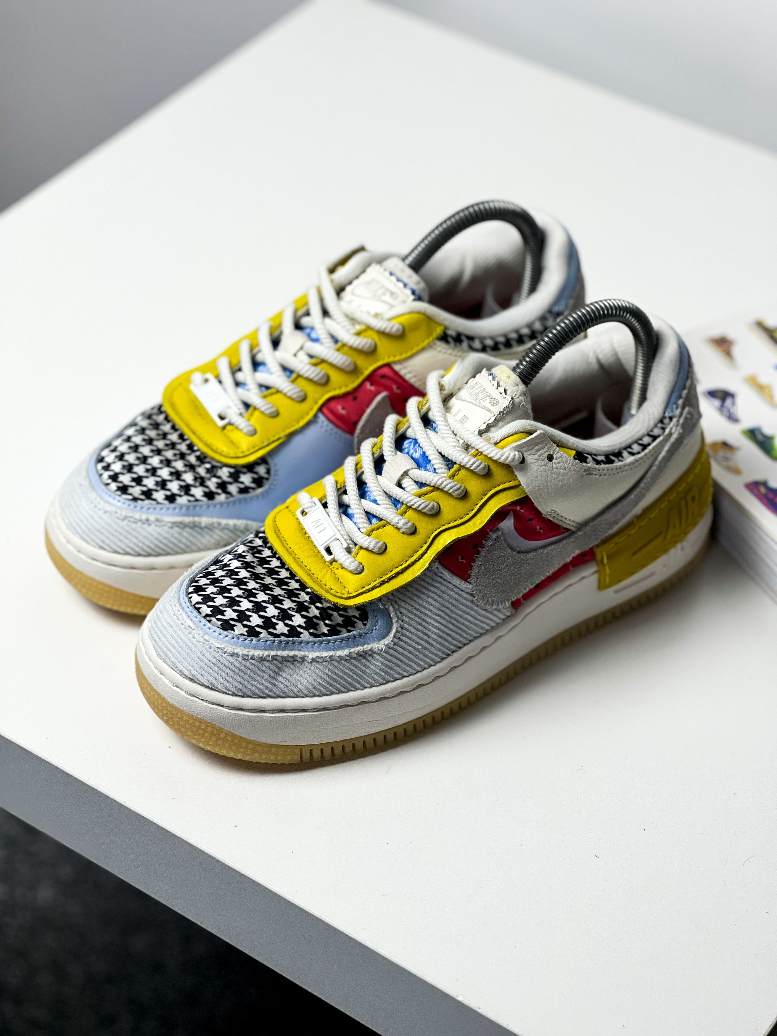 Nike Nike Air Force 1 Shadow "Multi Print Houndstooth" ` Size US 8.5 / IT 38.5 - 5 Thumbnail