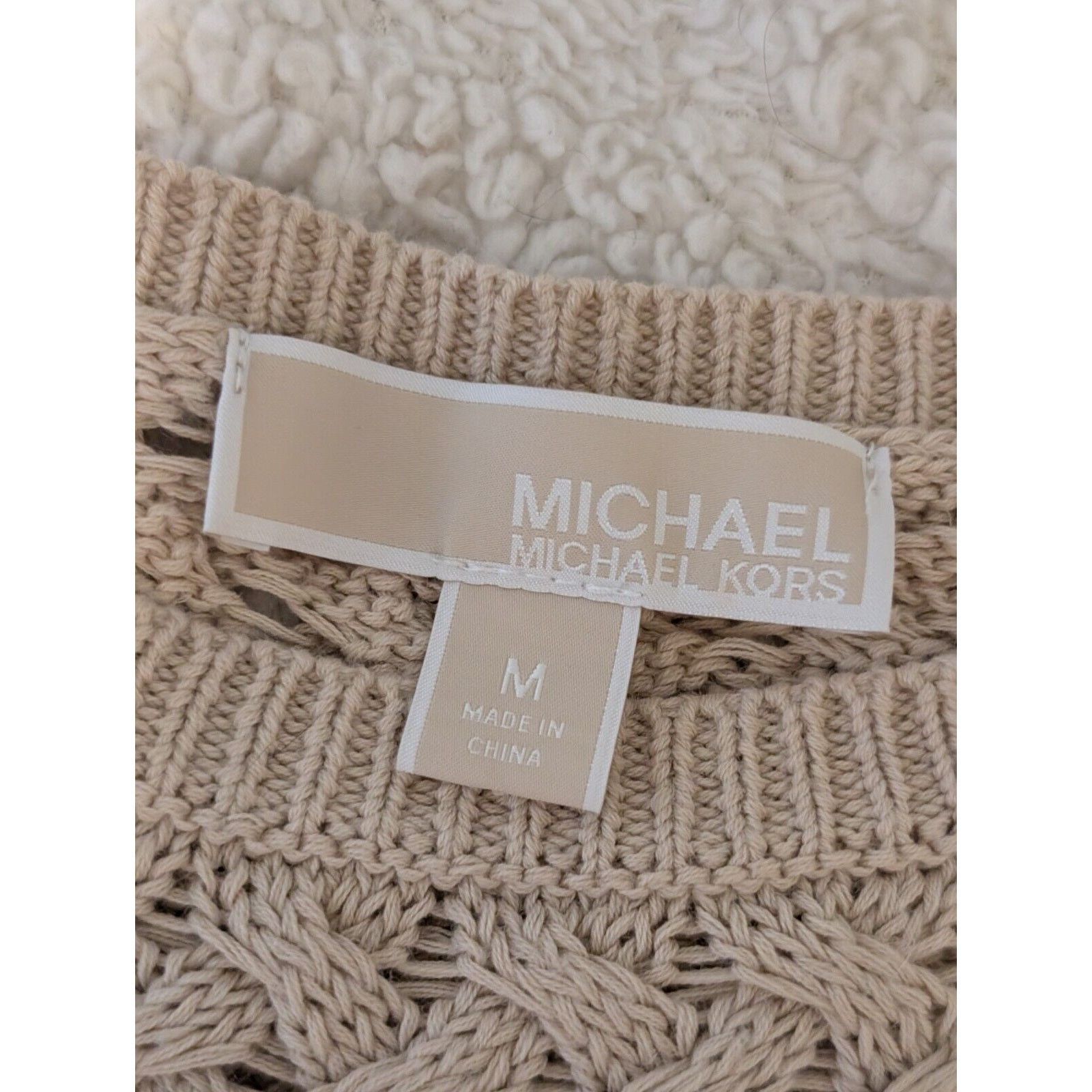 Michael Kors Michael Kors Sweater Beige Tunic Pullover Knit Womens Medium Size M / US 6-8 / IT 42-44 - 3 Thumbnail