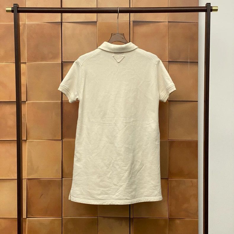 Prada Prada 24ss popular milky white slogan logo dress 2502-Nexta Size S / US 4 / IT 40 - 2 Thumbnail
