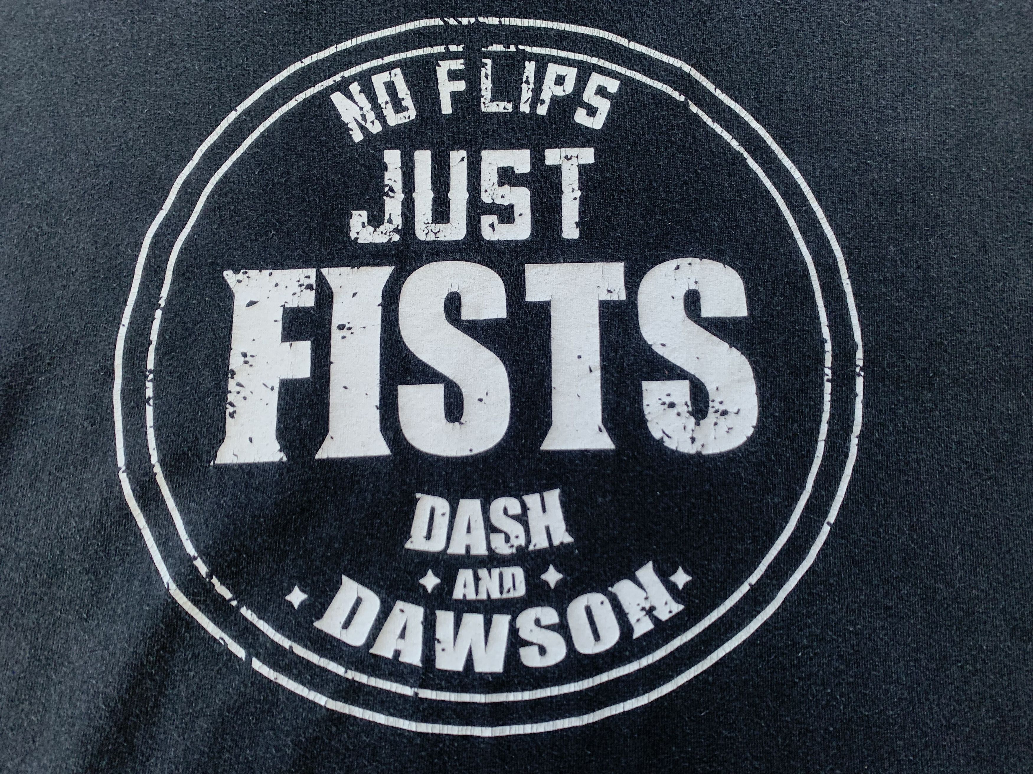 WWE Vinatage The Revival No Flips Just Fists Authentic T-Shirt Size US L / EU 52-54 / 3 - 5 Thumbnail