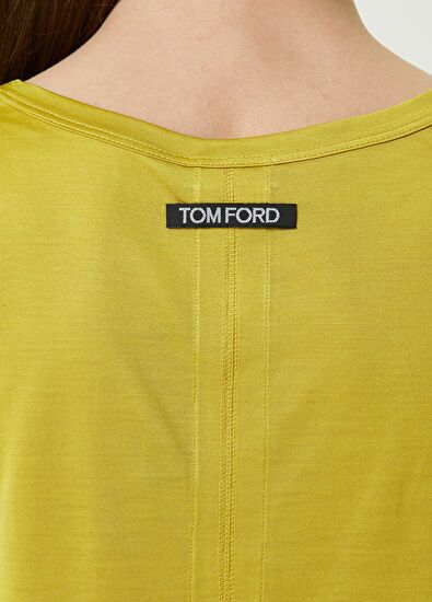 Tom Ford o1w1db10225 TSJ476 Tank Top in Yellow Size S / US 4 / IT 40 - 4 Thumbnail