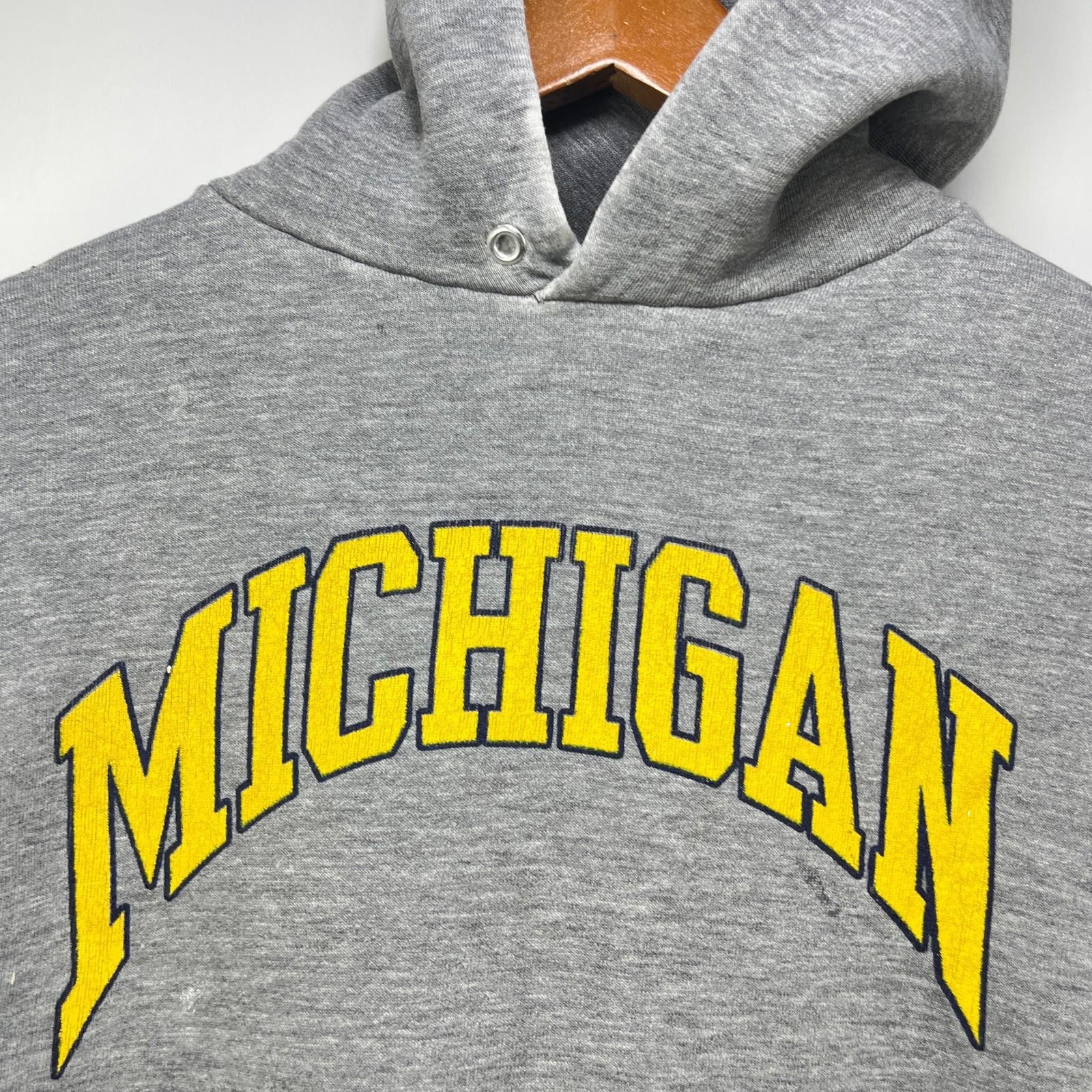 Other Vintage 90s Michigan Wolverines Hoodie Russell Large Size ONE SIZE - 3 Thumbnail