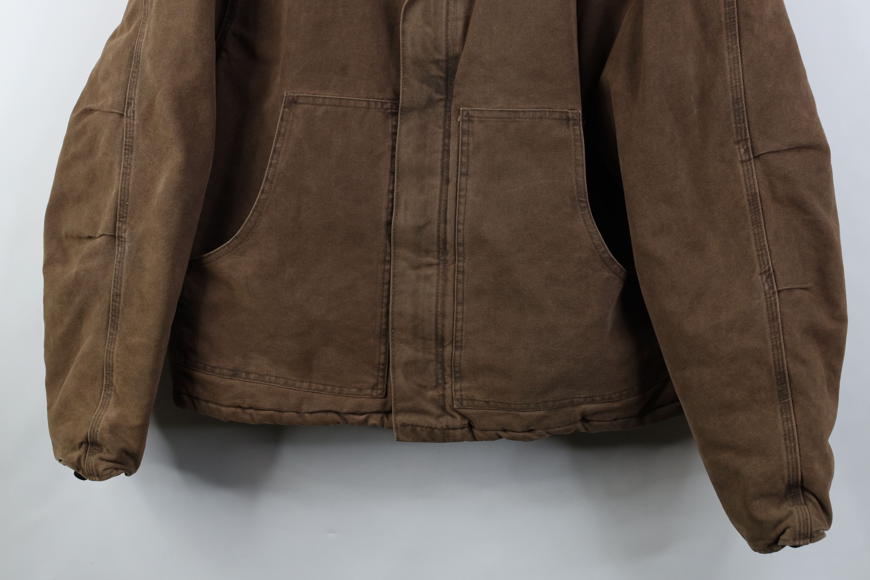 Carhartt Vintage Y2K 2000 Carhartt Detroit Jacket Brown Canvas USA Size US XXL / EU 58 / 5 - 3 Thumbnail
