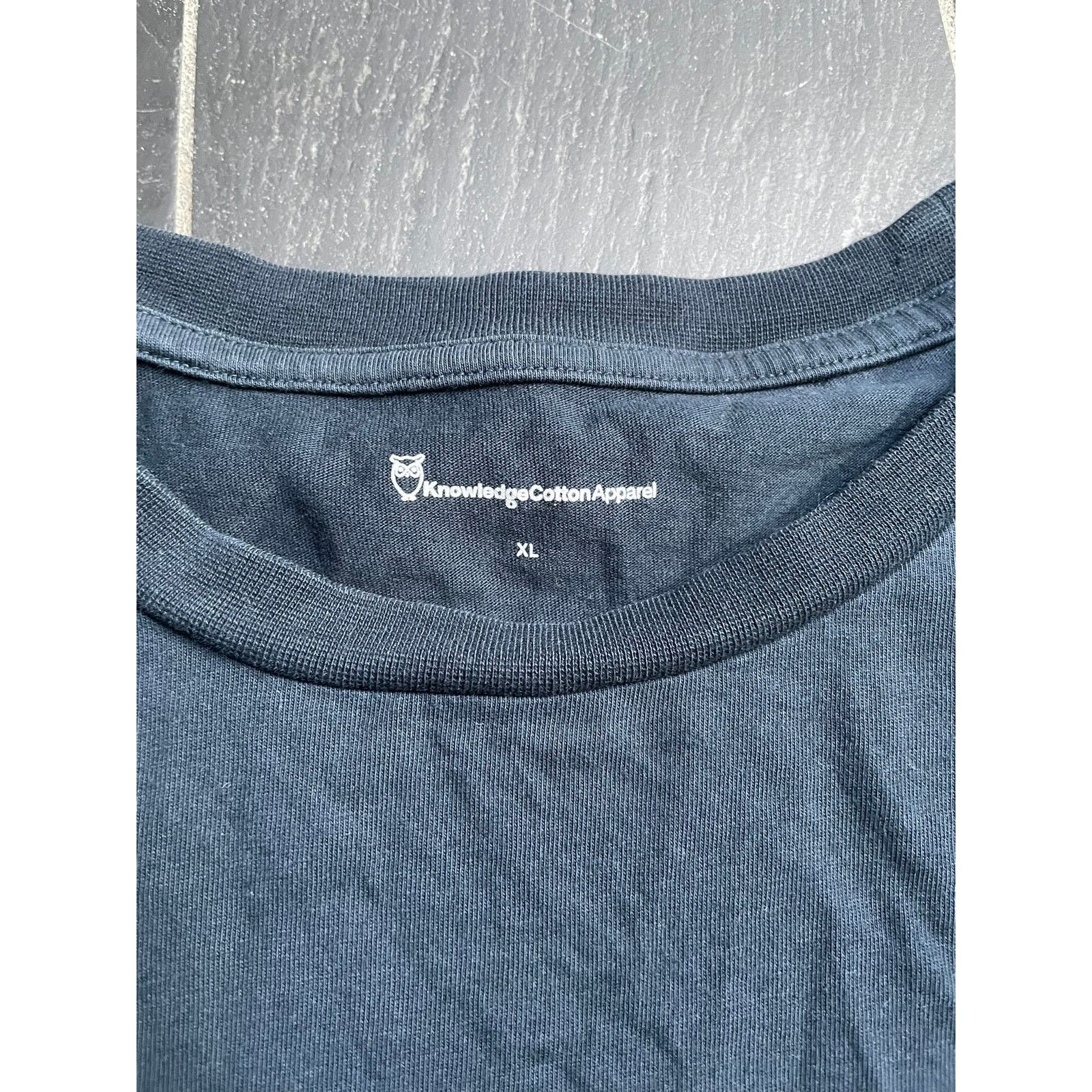 KnowledgeCotton Apparel Knowledge Cotton Apparel Owl Navy Mens Tshirt Size US XL / EU 56 / 4 - 3 Thumbnail