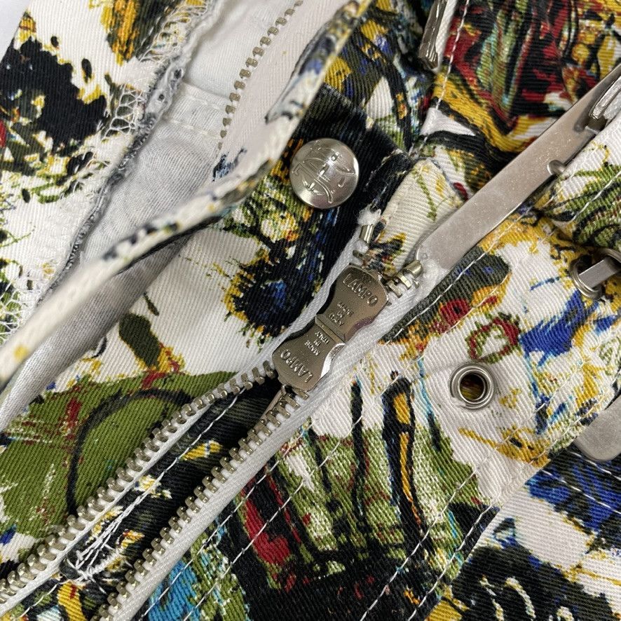 Jean Paul Gaultier SS2000 Jean Paul Gaultier Basquiat Print Jeans Pants Vintage Size US 32 / EU 48 - 6 Thumbnail