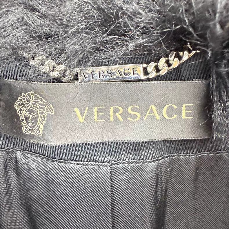 Versace Versace Fur-collared sheepskin patchwork long-sleeved coat Size XS / US 0-2 / IT 36-38 - 3 Thumbnail