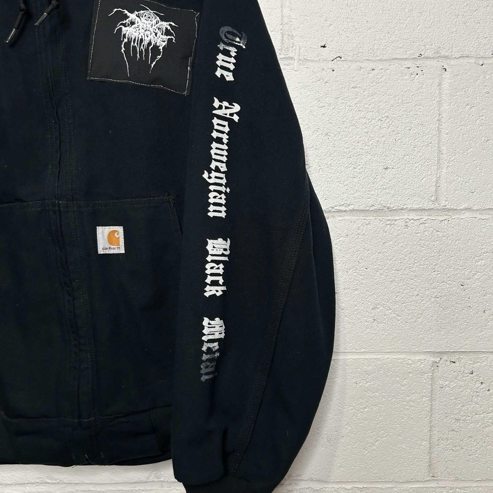 Carhartt Y2K Carhartt Thermal-Lined Hooded Jacket “Black” Dark Throne Size US XL / EU 56 / 4 - 5 Thumbnail