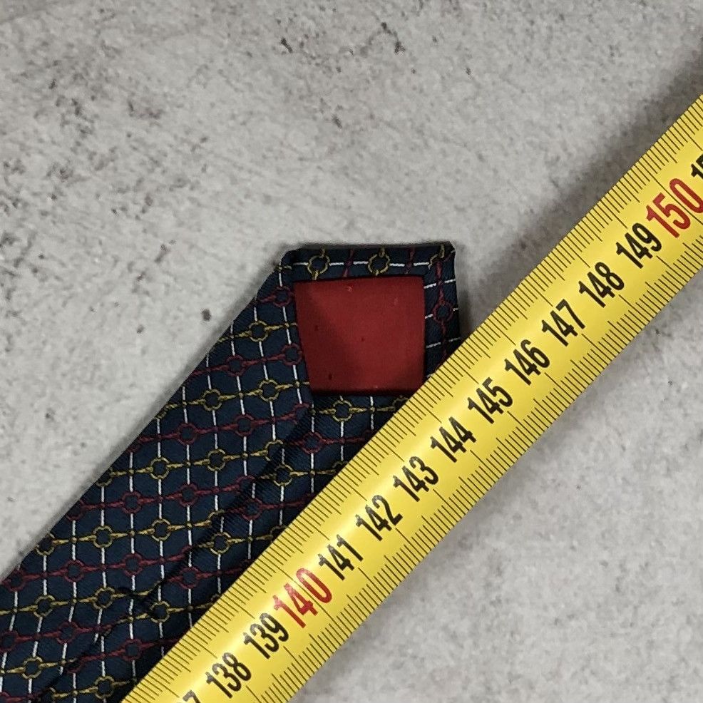 Celine Vintage Celine Paris Silk Tie Chain Link Macadam Pattern Size ONE SIZE - 16 Thumbnail