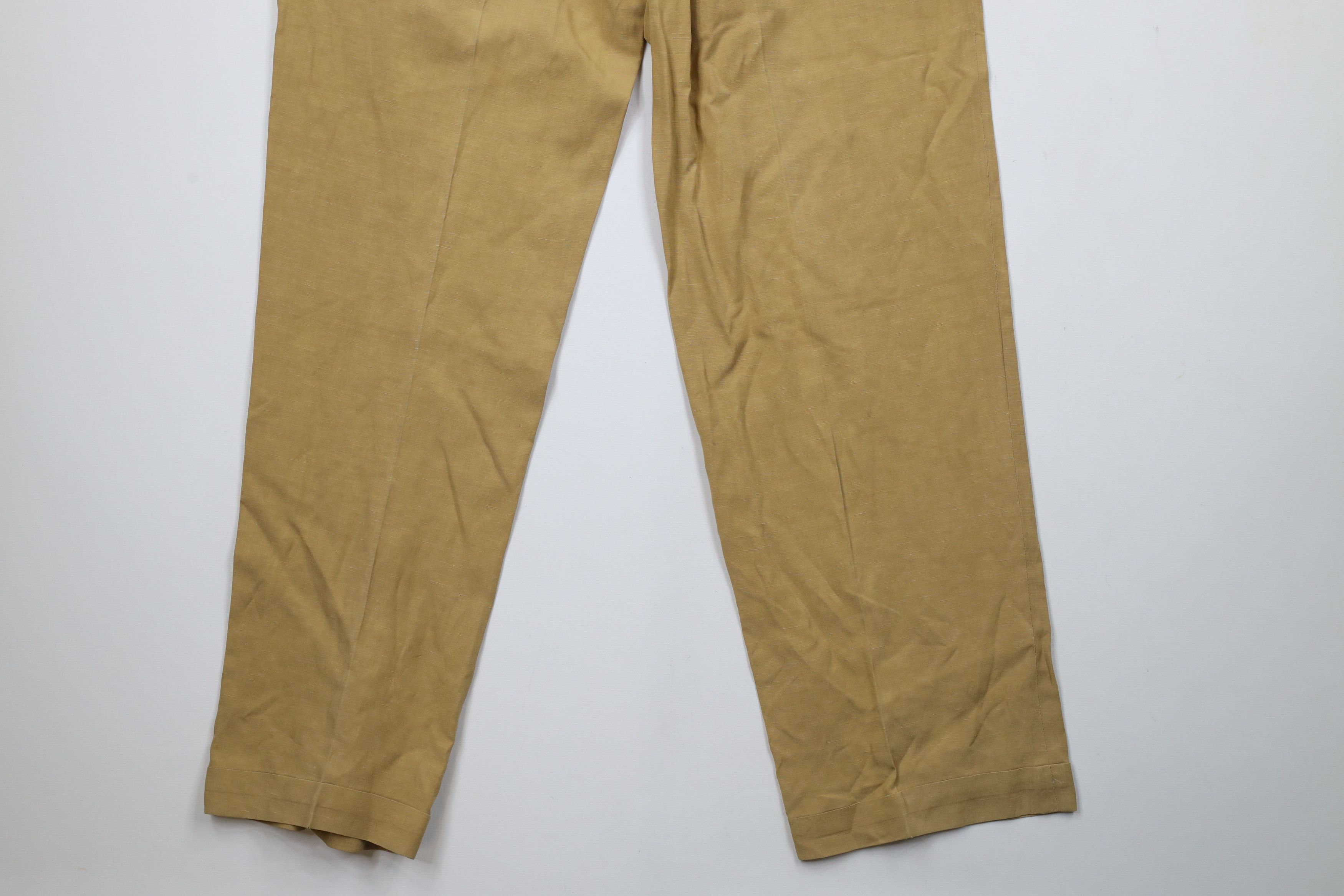 Vintage Vintage 90s Streetwear Silk Linen Wide Leg Chino Pants Size US 34 / EU 50 - 13 Thumbnail
