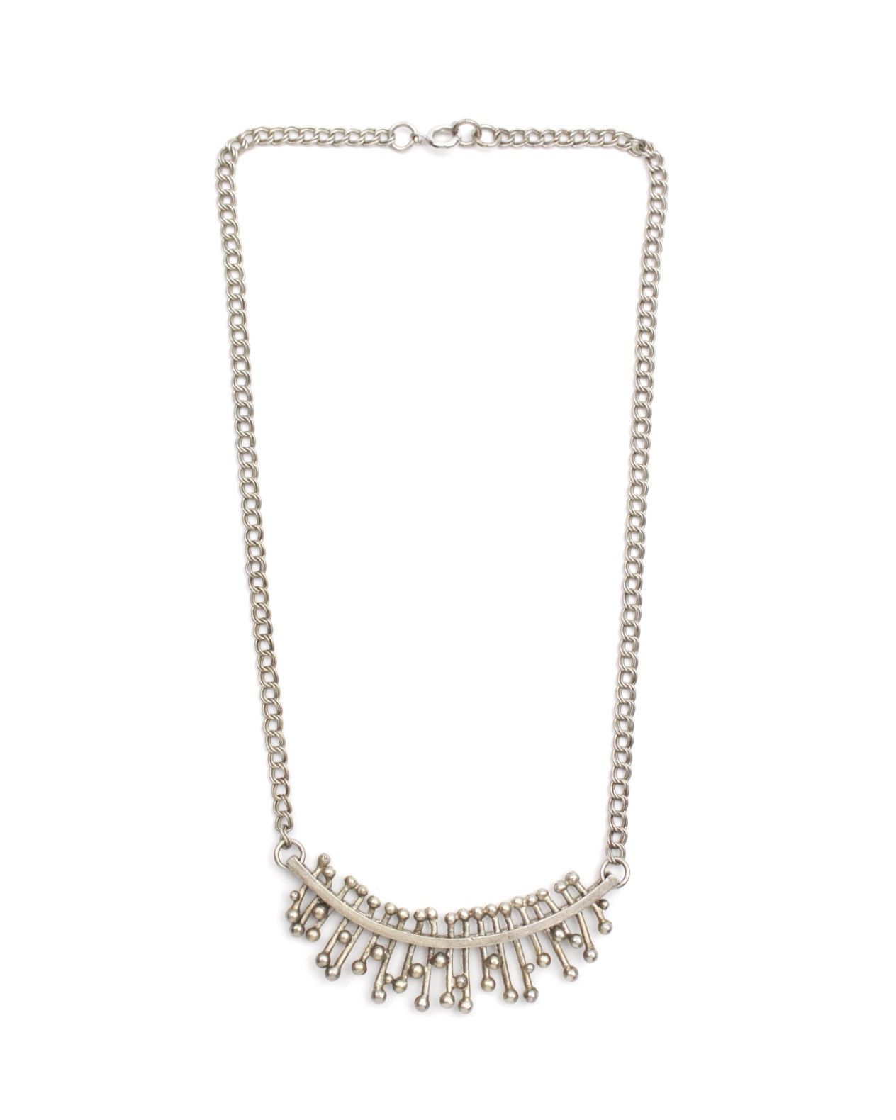 If Six Was Nine 1990S JAPANESE MADE ATOMIC FRINGE CURVED BAR NECKLACE Size ONE SIZE - 1 Thumbnail