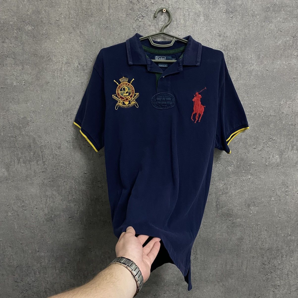 Polo Ralph Lauren Vintage Polo Ralph Lauren Polo T Shirt Big Logo Chief Keef Size US XL / EU 56 / 4 - 3 Thumbnail