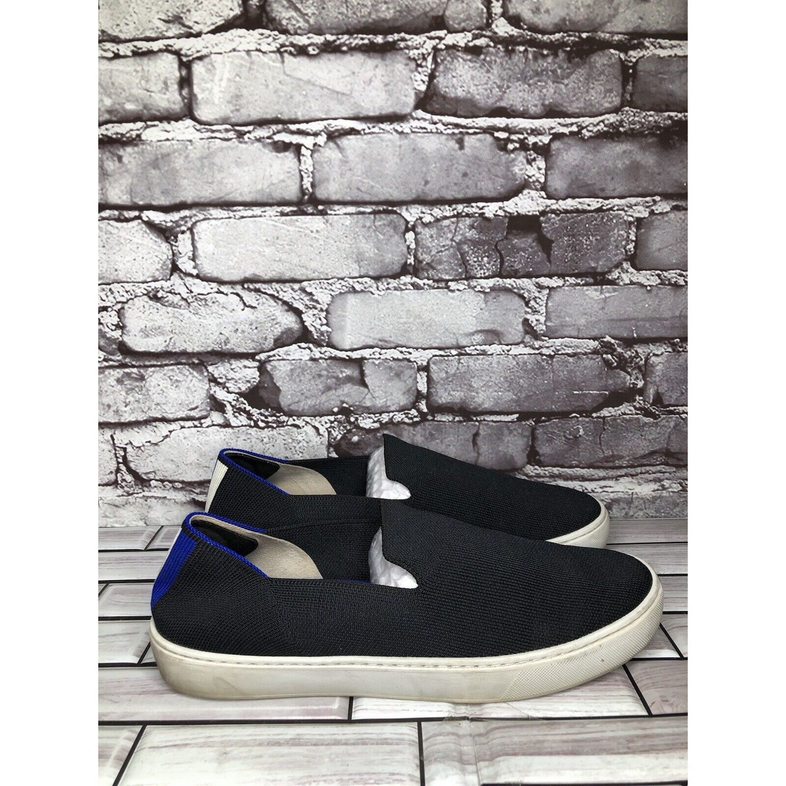 Other Rothy’s Black Knit Fabric The Original Slip On Sneaker Shoes Size US 11 / IT 41 - 12 Thumbnail