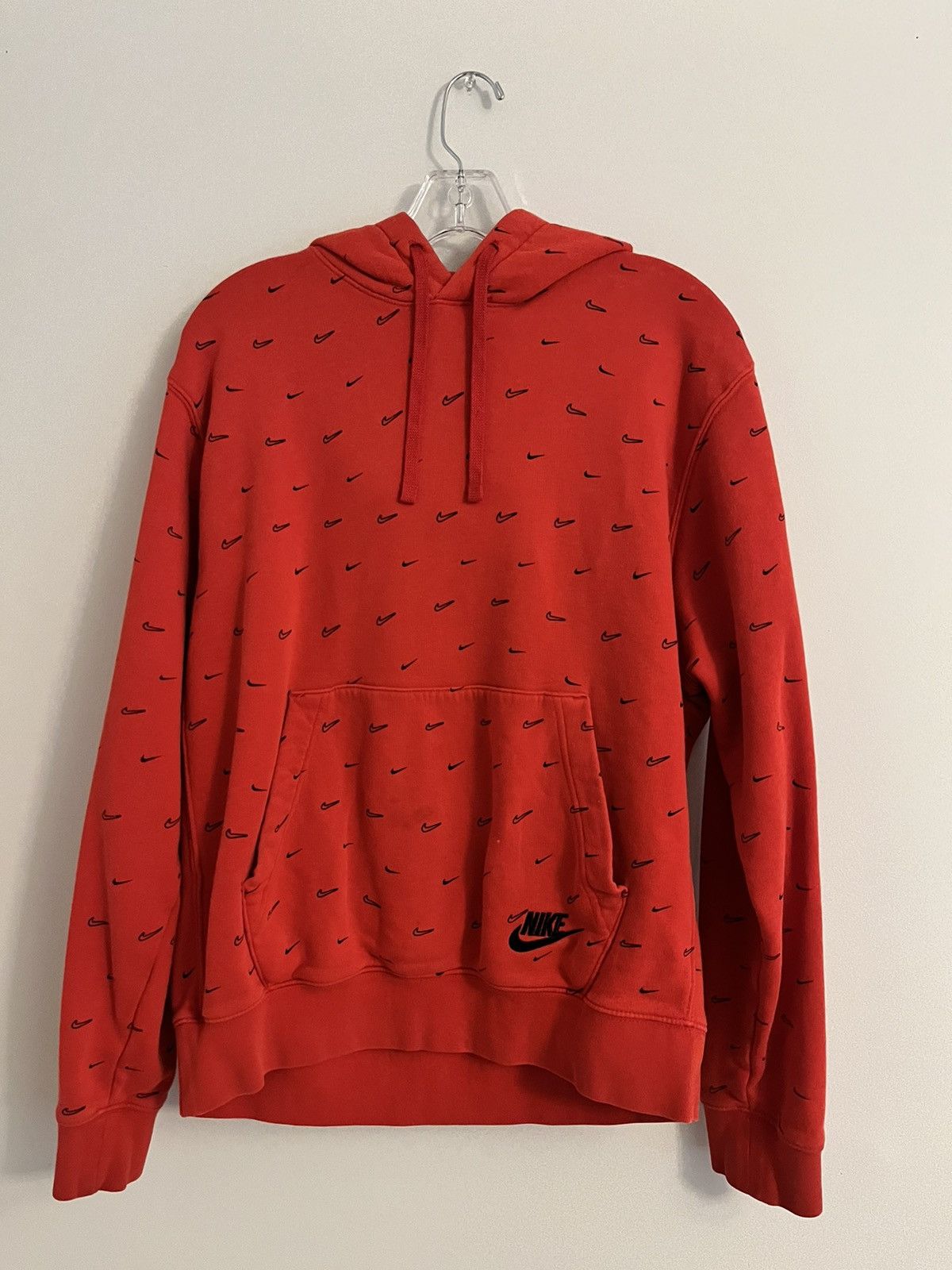 Nike Nike Red Swoosh Hoodie Size US M / EU 48-50 / 2 - 1 Thumbnail