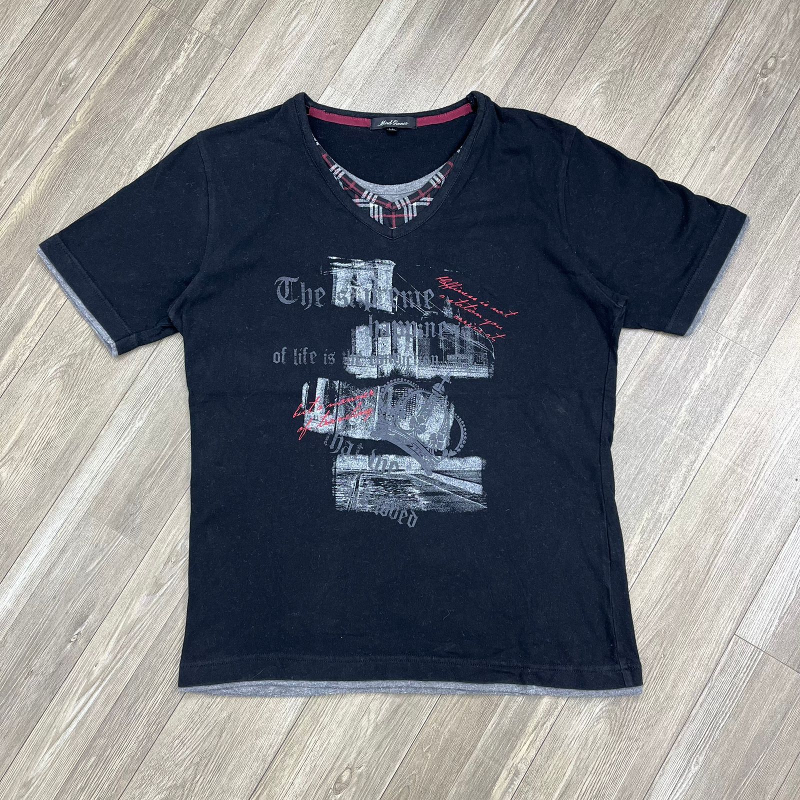 If Six Was Nine × Japanese Brand × Le Grande Bleu (L.G.B.) Mind Games Poem Tshirt Size US M / EU 48-50 / 2 - 1 Thumbnail