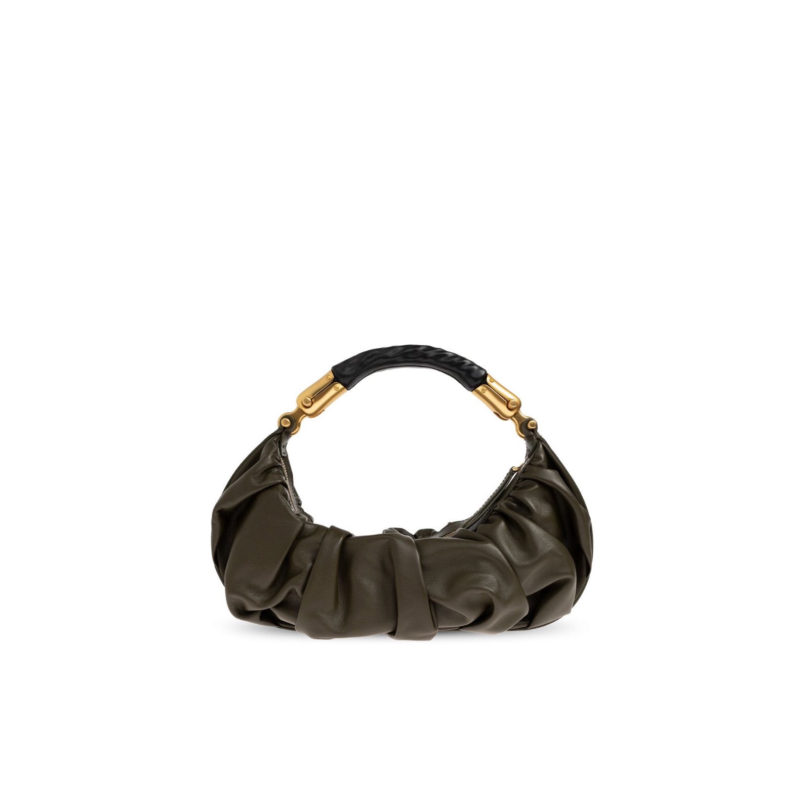Balmain BALMAIN Ebene Medium $2695 Khaki Top Handle Bag New & Authen Size ONE SIZE - 2 Thumbnail