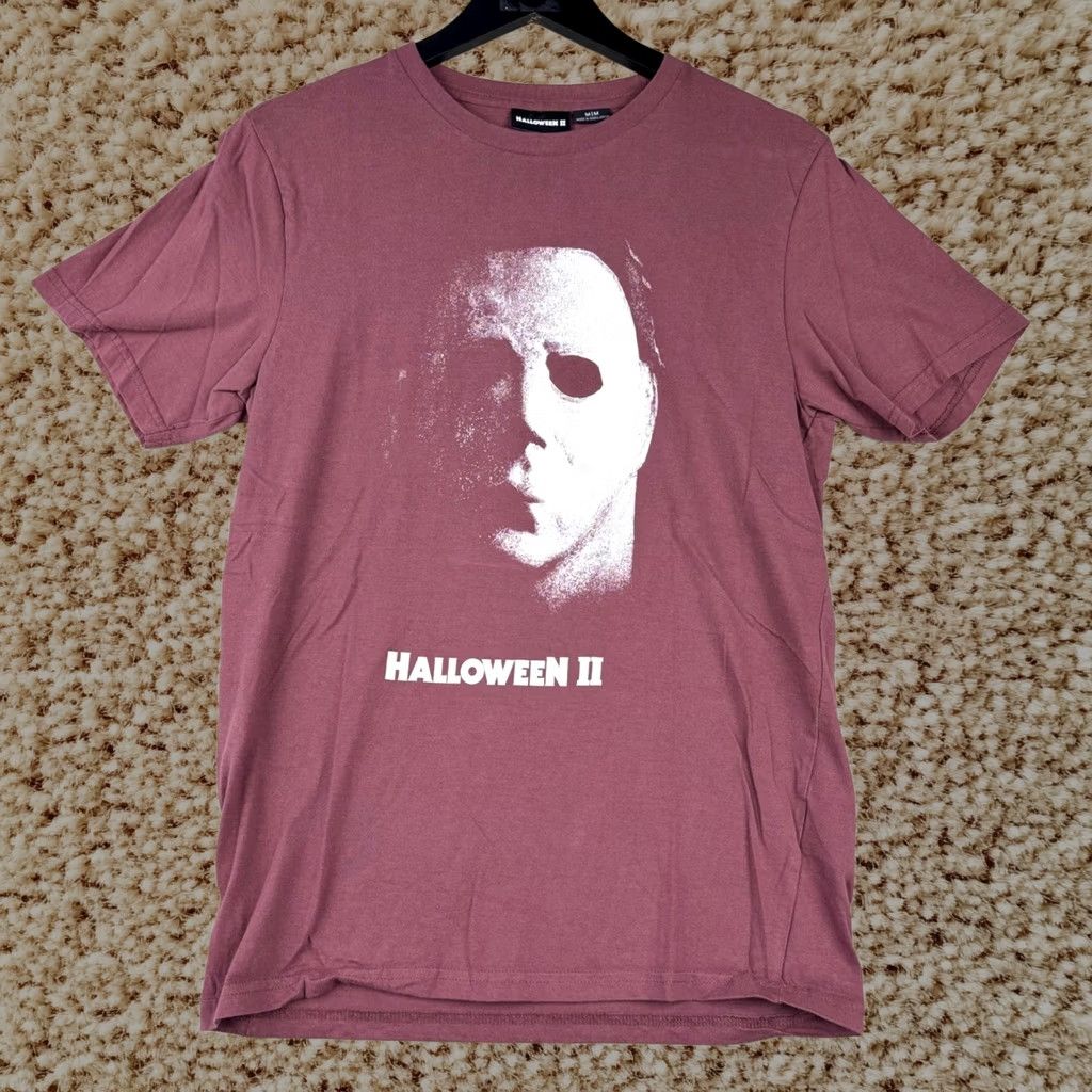 Halloween Ii Michael Myers T-Shirt Mens M Red Horror Movie Slasher Graphic, Men's