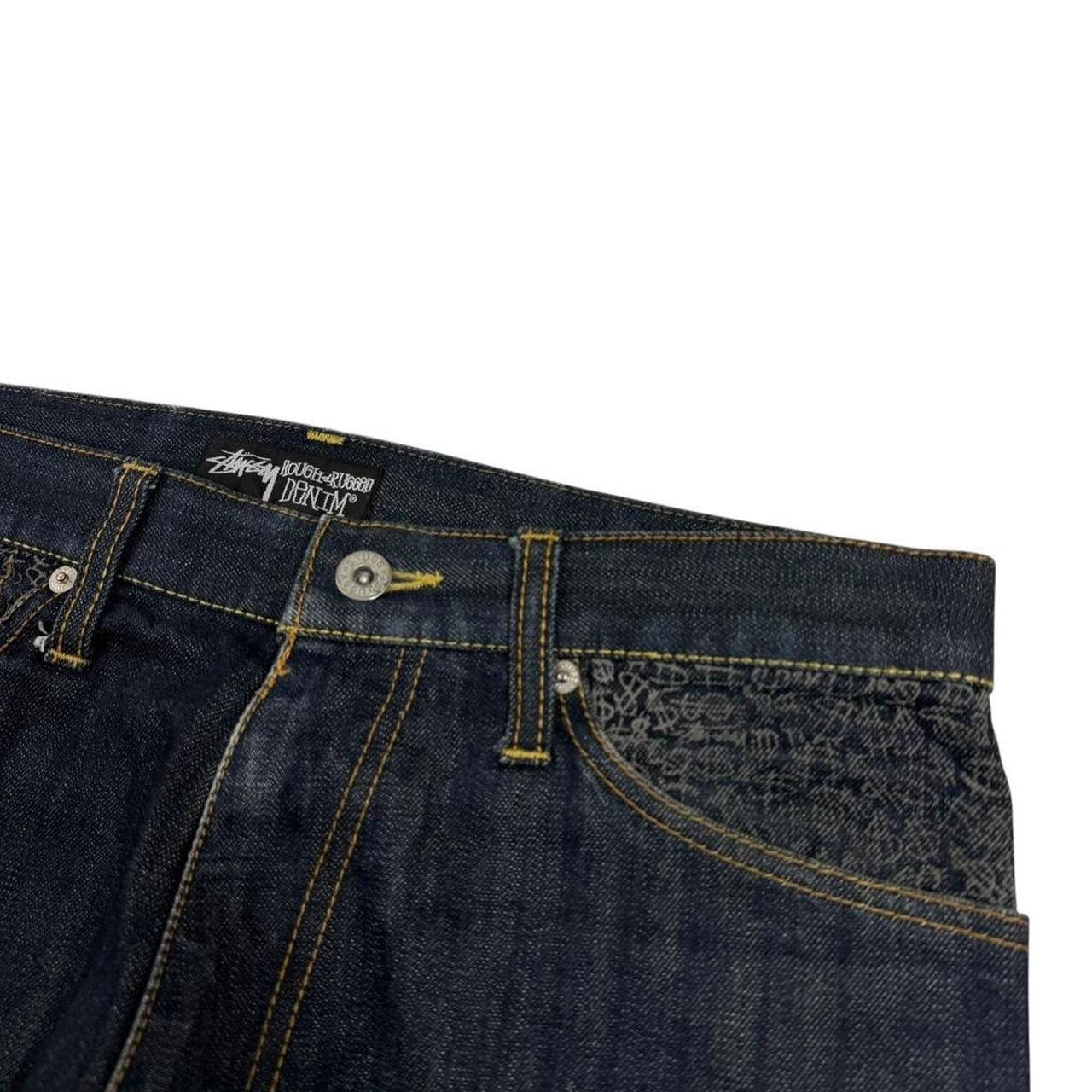 Stussy Vintage 2000s Stussy Rough & Rugged Dollar Jeans - Waist 32 Size US 32 / EU 48 - 5 Thumbnail