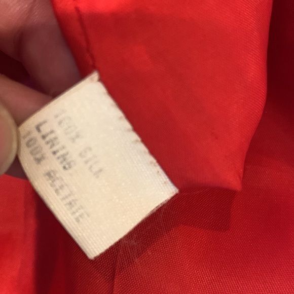 Carolina Herrera CAROLINA HERRERA size 16 knee length red dress in excellent Size XXL / US 16-18 / IT 52-54 - 12 Thumbnail