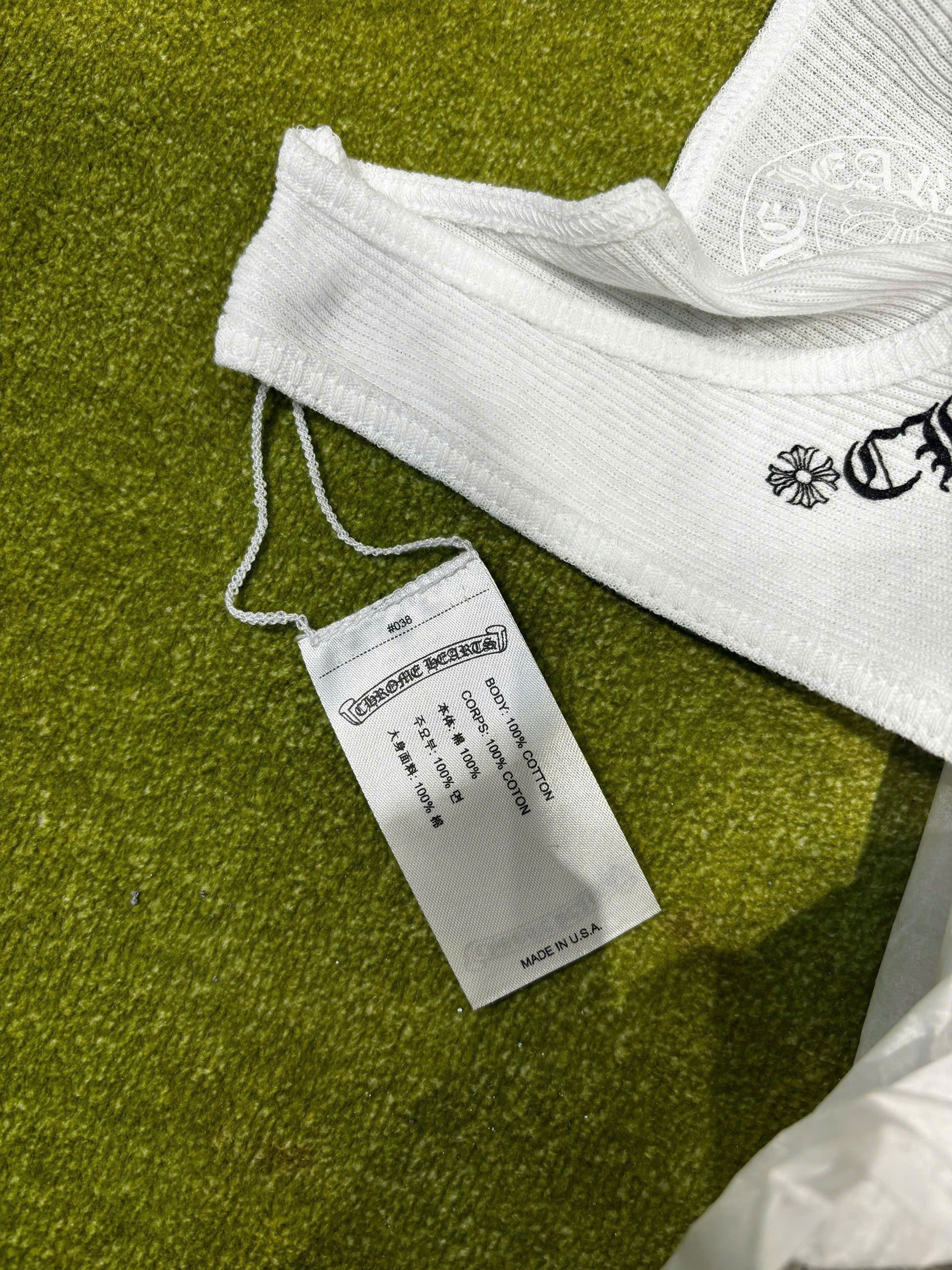 Chrome Hearts Chrome Hearts x Mayumi Foti Neck Logo Tank Top White Size S / US 4 / IT 40 - 6 Thumbnail