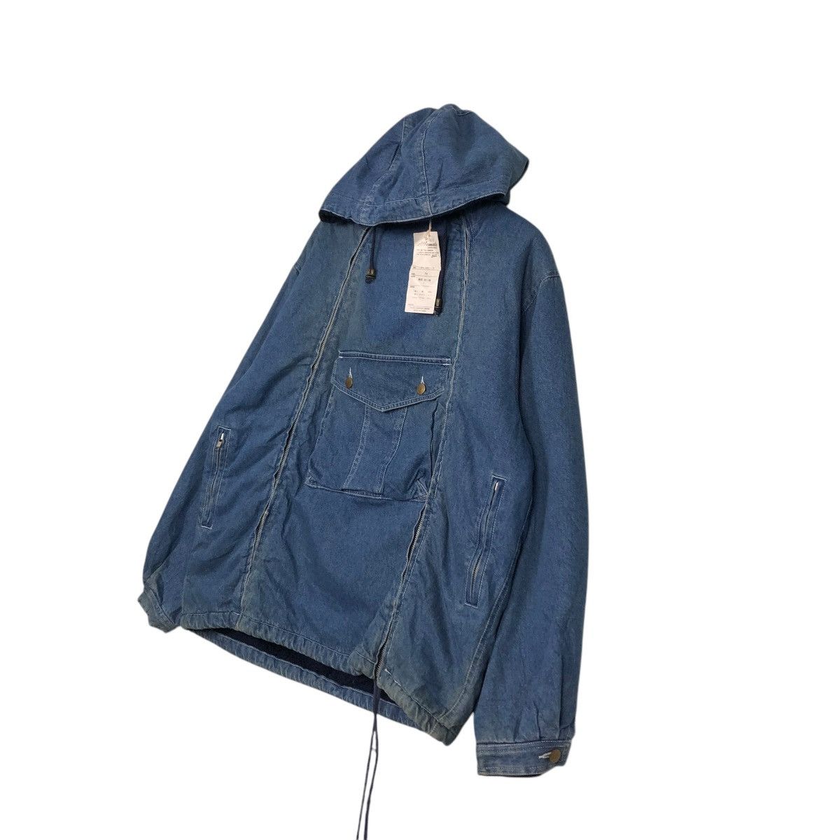 Japanese Brand 🔥 DENIM BOMBER JACKET BONDAGE DESIGN ALBEMARLE ISSEY MIYAKE Size US L / EU 52-54 / 3 - 4 Thumbnail