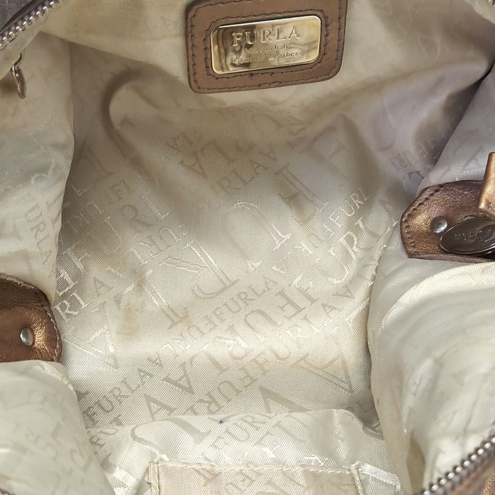 Furla Vintage Made in ITALY Furla Leather Hobo Shoulder Bag Size ONE SIZE - 6 Thumbnail
