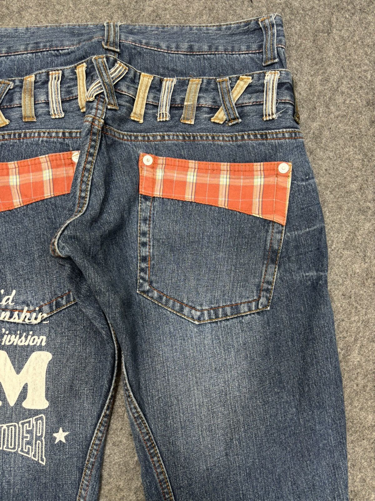 Japanese Brand 💥Double Waist💥Insane Dominate Twisted Leg Denim F653 Size US 32 / EU 48 - 13 Thumbnail