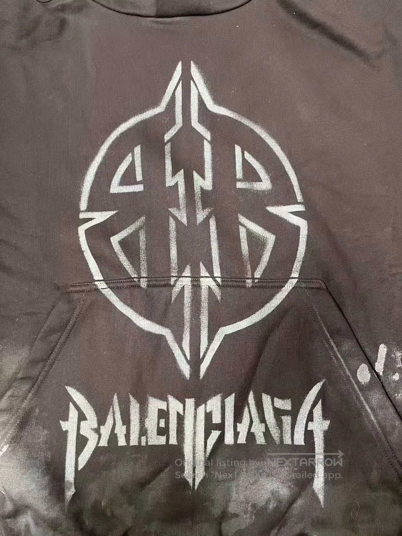Balenciaga balenciaga black graphic hoodie unisex long sleeve. Size US XS / EU 42 / 0 - 3 Thumbnail