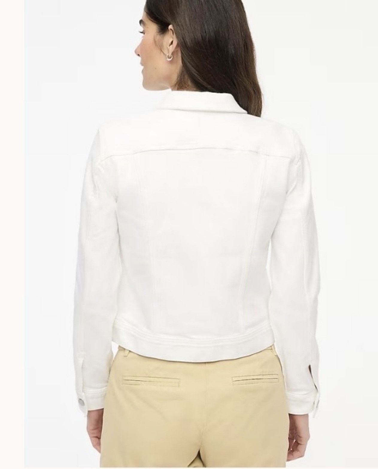 J.Crew J.Crew Classic jean jacket Light Cream Size S / US 4 / IT 40 - 2 Thumbnail
