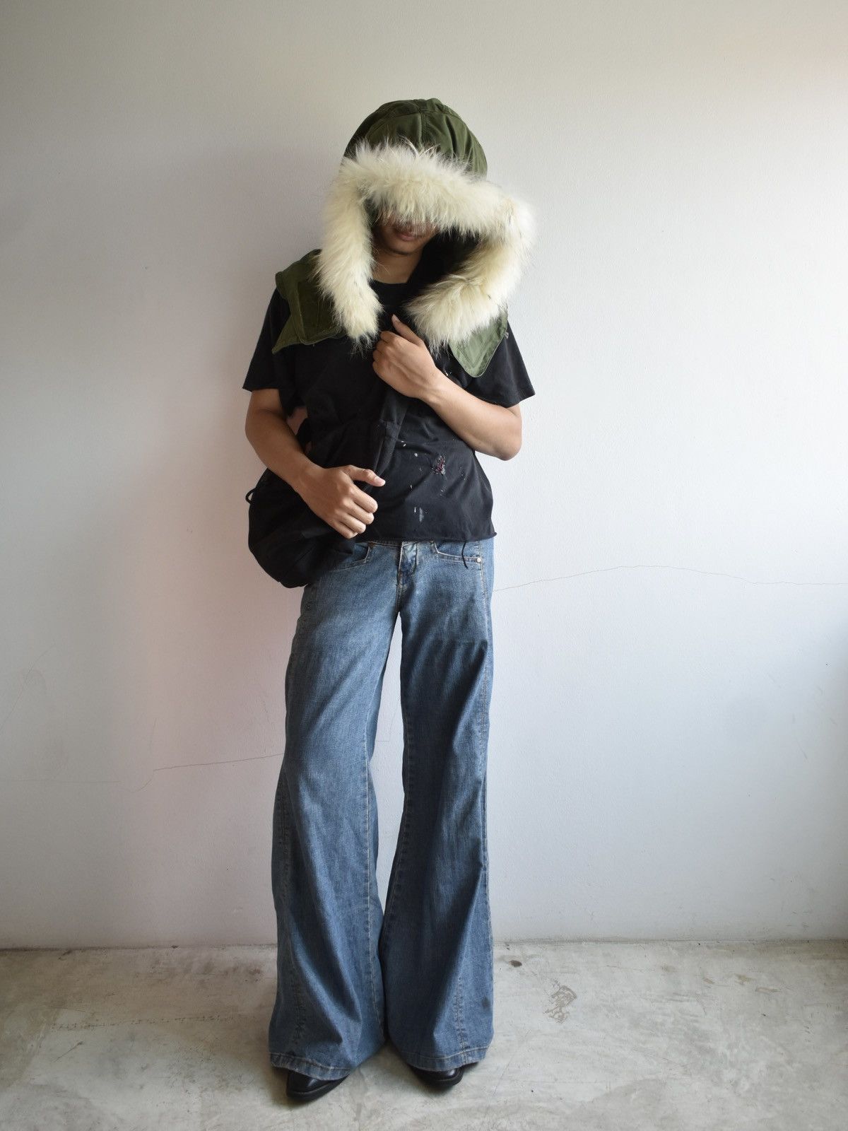 Vintage 70s Vintage Military Fur Hood Size ONE SIZE - 3 Thumbnail